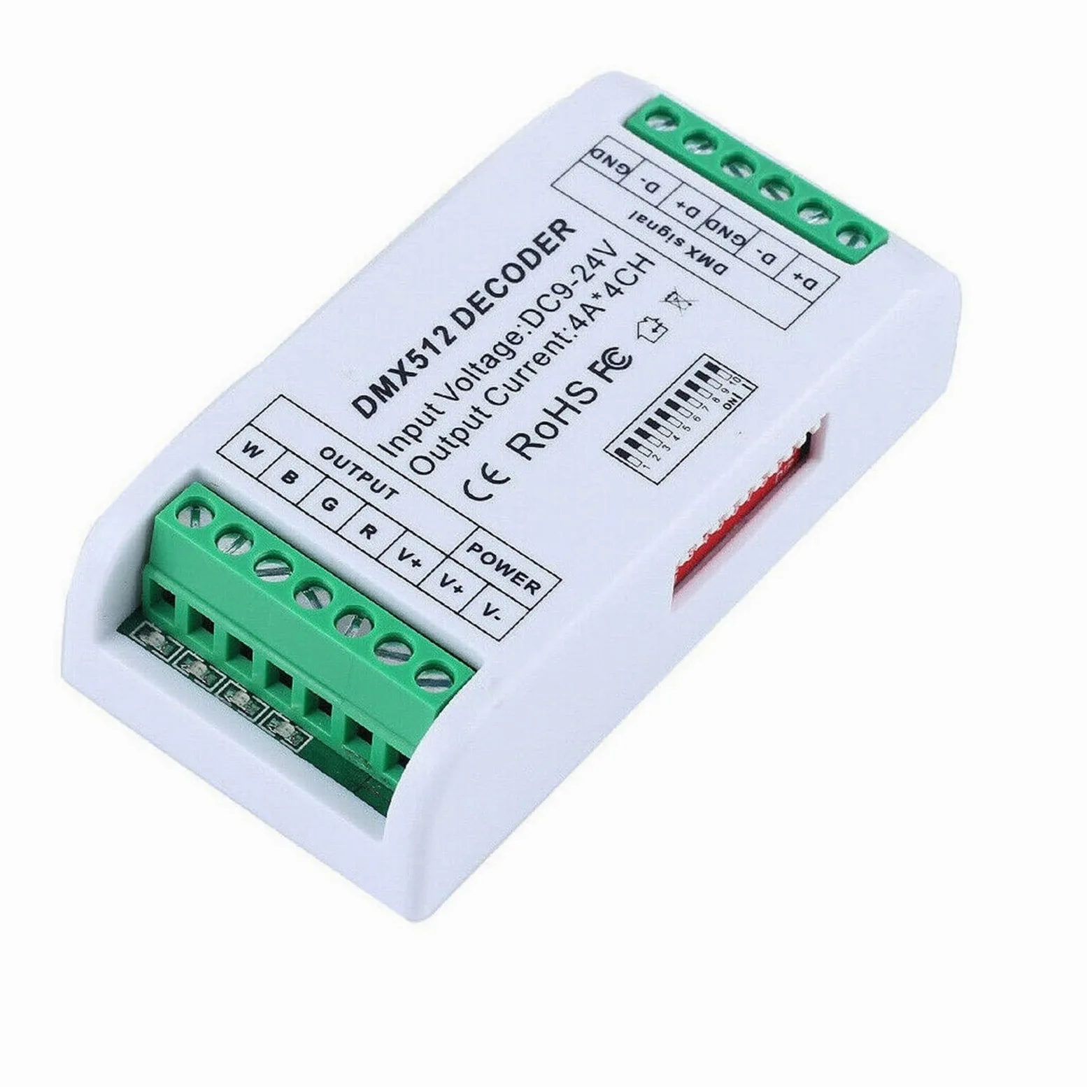 DMX512 RGB RGBW kontroler LED 3/4/6/12/24CH 30CH 30 kanałów 2A 3A 5A dekoder ściemniacz sterownik do taśmy 5050 RGBWW (4ch Rgbw Mini)