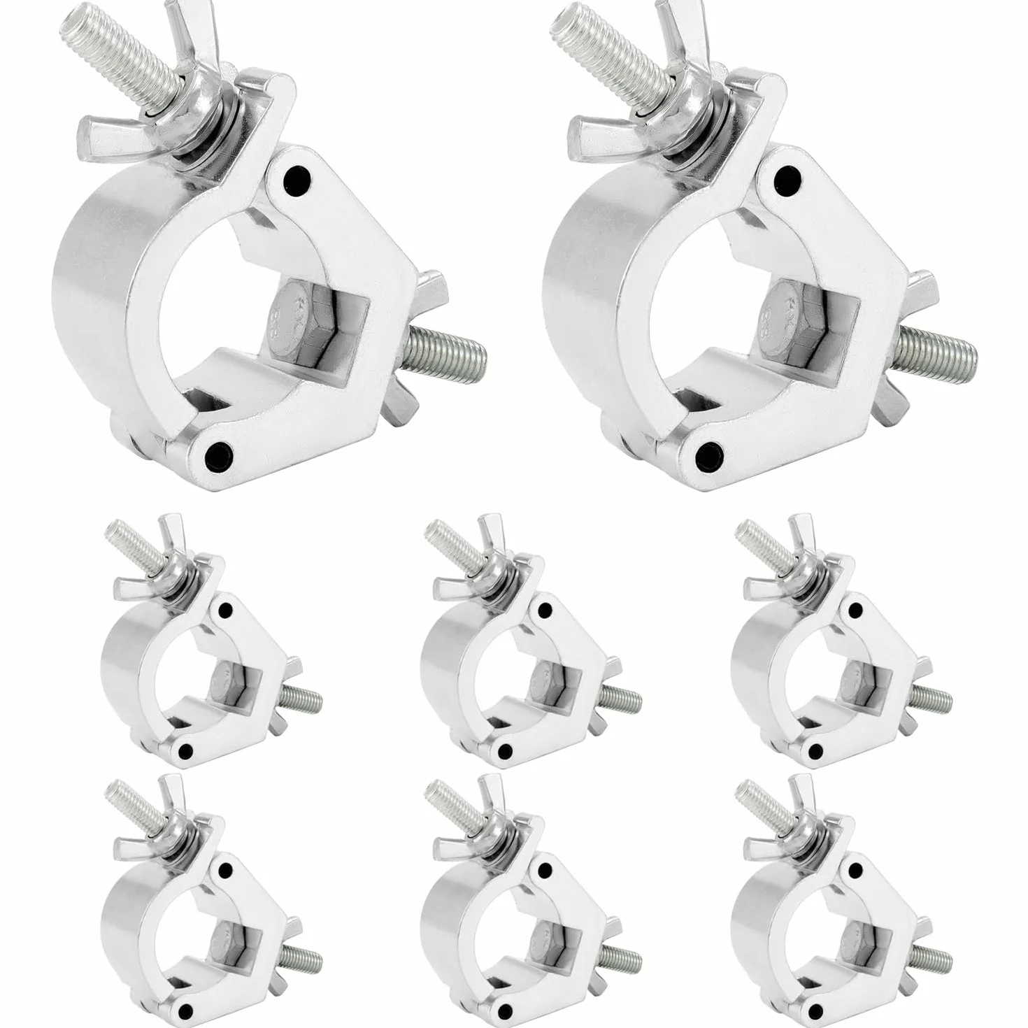 QWORK zaciski poprzeczne 30-36 mm udźwig 100 kg ze stopu aluminium