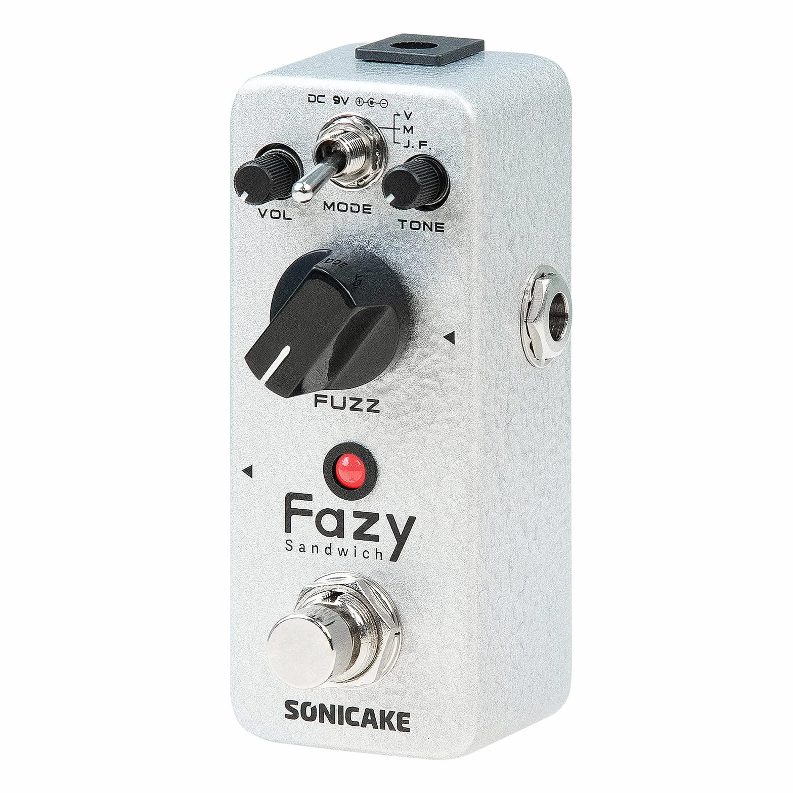 SONICAKE Fuzz klasyczny, analogowy efektów gitarowych z regulatorem tonu True Bypass Fazy Sandwich