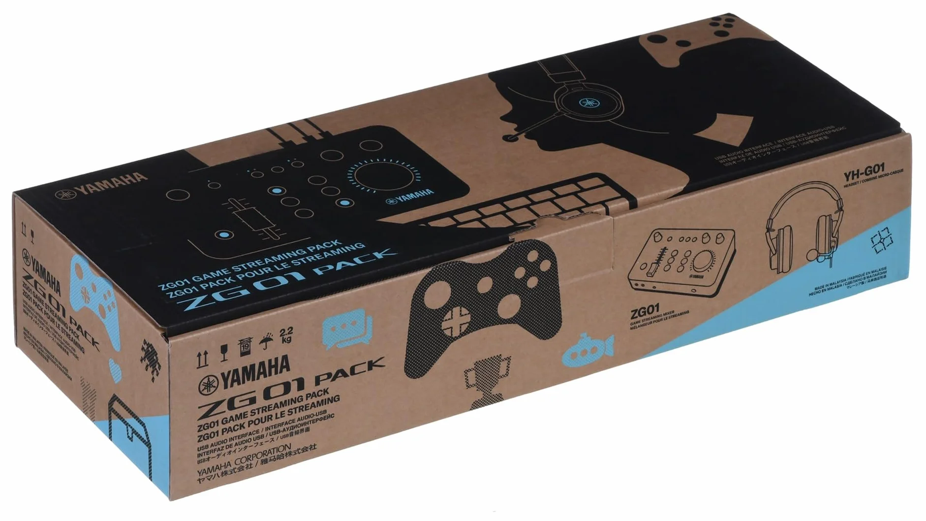 Yamaha ZG01 Pakiet All-in-One – dzięki zestawowi audio ZG01 Game Streaming Audio Mixer i zestawowi słuchawkowemu YH-G01 Studio Quality – do Windows, Mac, iOS i Android