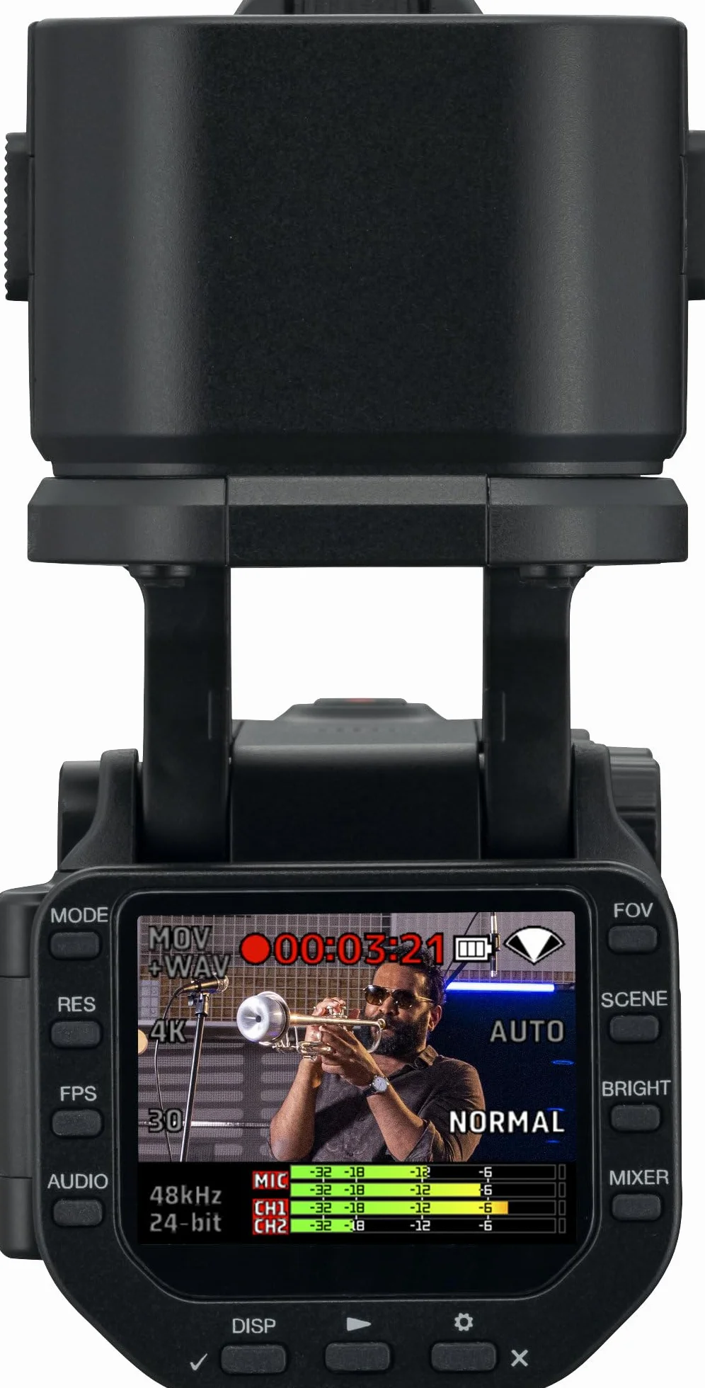 ZOOM Q8n-4K Kamera Wideo 4K dla Muzyków – Rejestrator Audio-Wideo z Wejściami XLR i Obiektywem Szerokokątnym