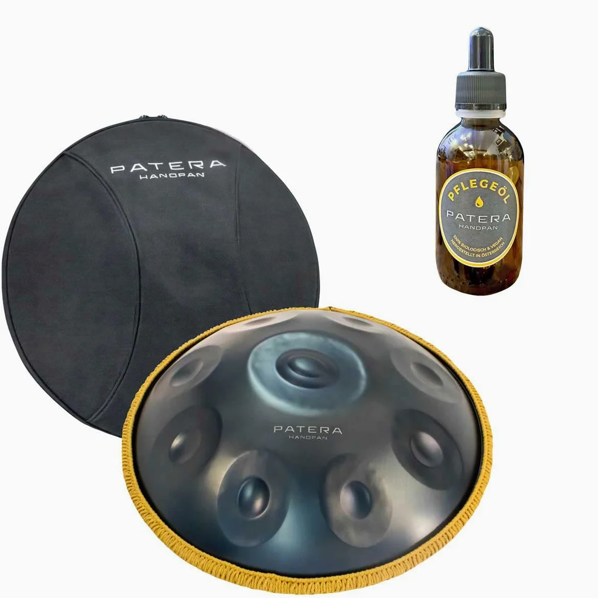 Patera Handpan E-Minor z torbą + olejek pielęgnacyjny