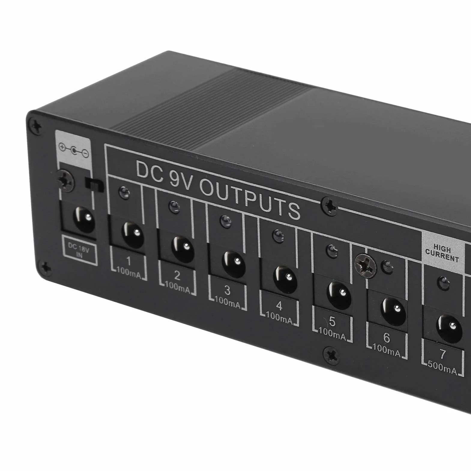 Cocoarm Zasilacz do pedałów efektów gitarowych, przenośny, 10 kanałów, ochrona izolacji – 9 V/12 V/18 V, 100-240 V (wtyczka UE)