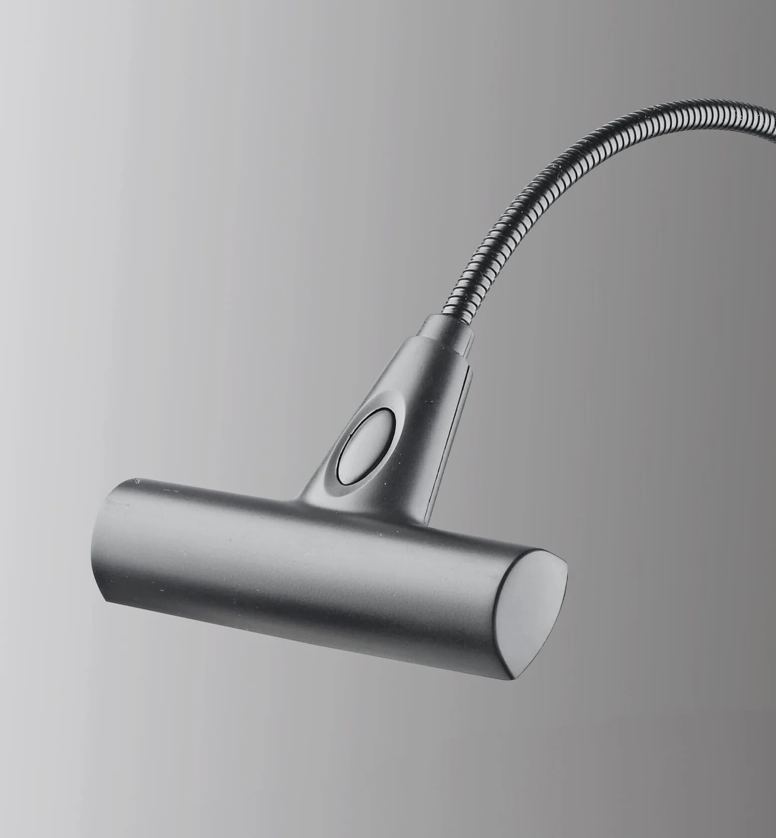 K&M 12264 Lampa pulpitowa z nutami T-Model LED FlexLight ładowalna - czarna - z akumulatorem, mocowanie na klips, łabędzia szyja, 4200 luksów
