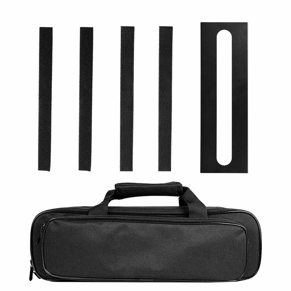 GOKKO Etui na pedały gitarowe 40 x 11 cm pedalboard z torbą do przenoszenia (małe)