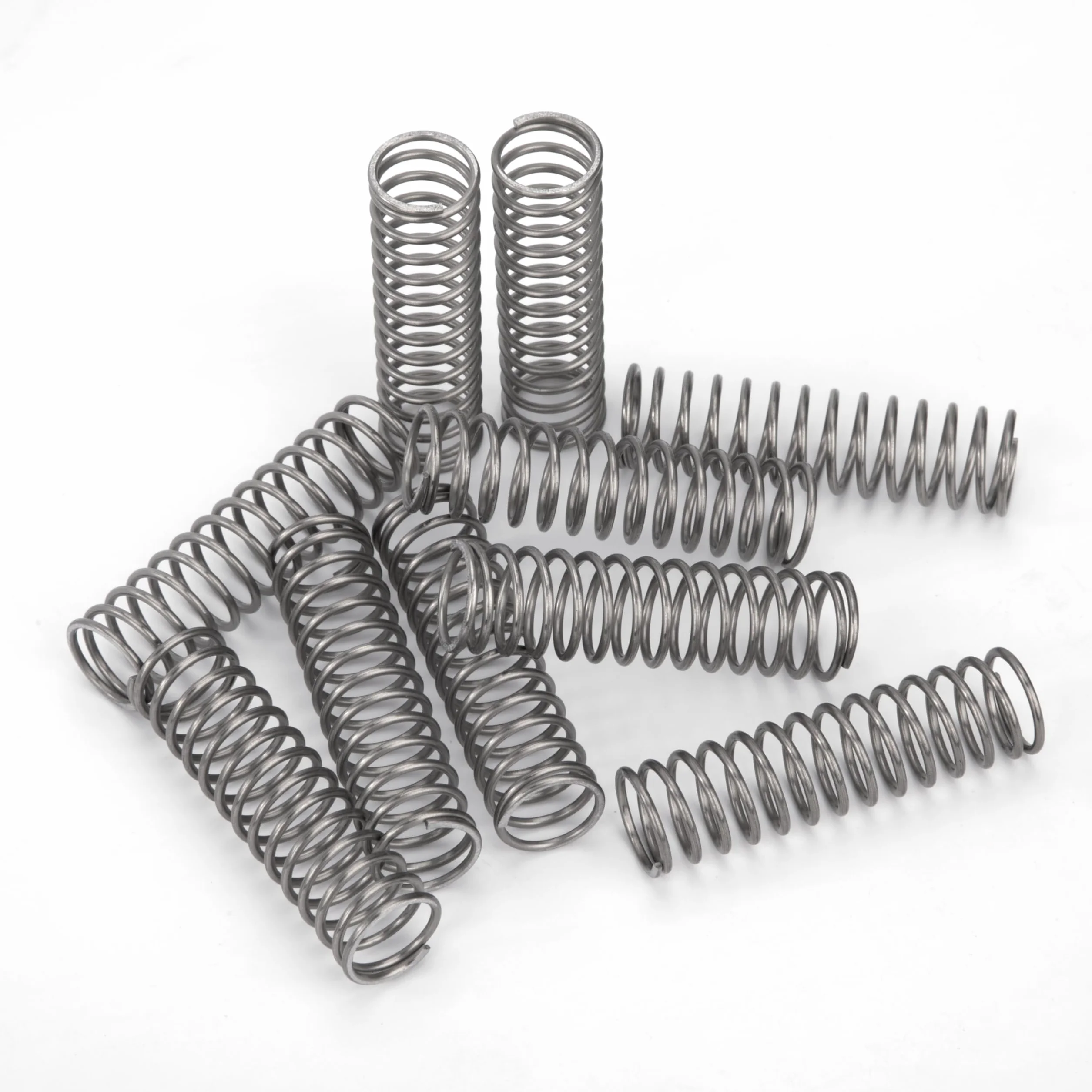 Sprężyna kompresyjna 55 mm sprężyny kompresyjne ze stali nierdzewnej średnica drutu 1,4 mm średnica zewnętrzna 12 mm siła sprężyny 2,2 kg 10 sztuk