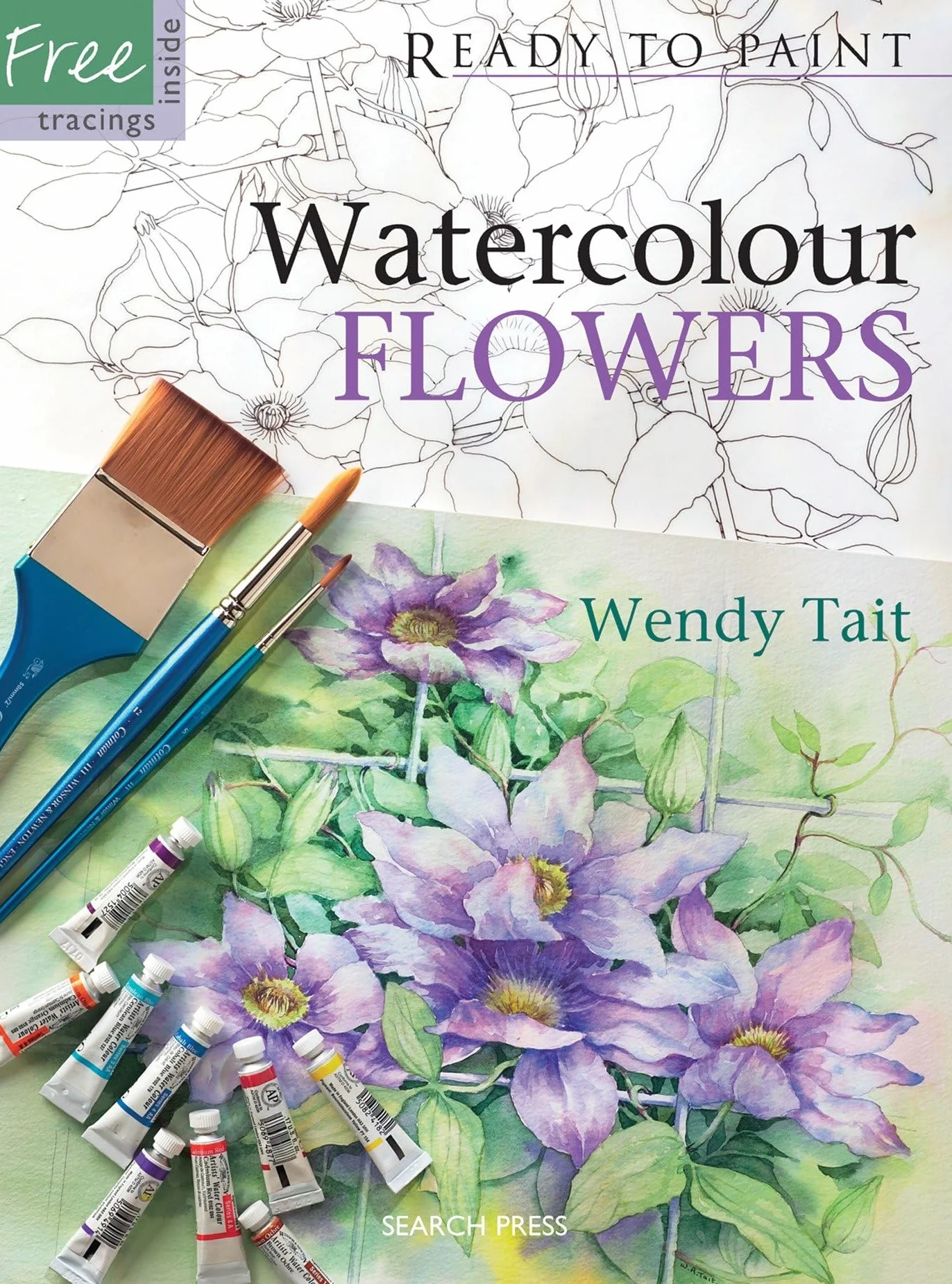 Ready to Paint Watercolour Flowers