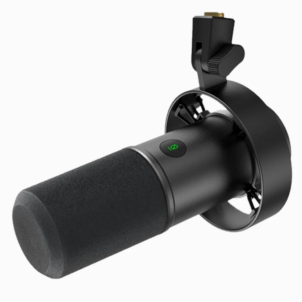 Fifine Dynamic, XLR/USB mikrofon do nagrywania podcastów PC do strumieniowego przesyłania głosu, gier, metalowy mikrofon z wyciszeniem mikrofonu, gniazdo słuchawkowe, regulacja głośności