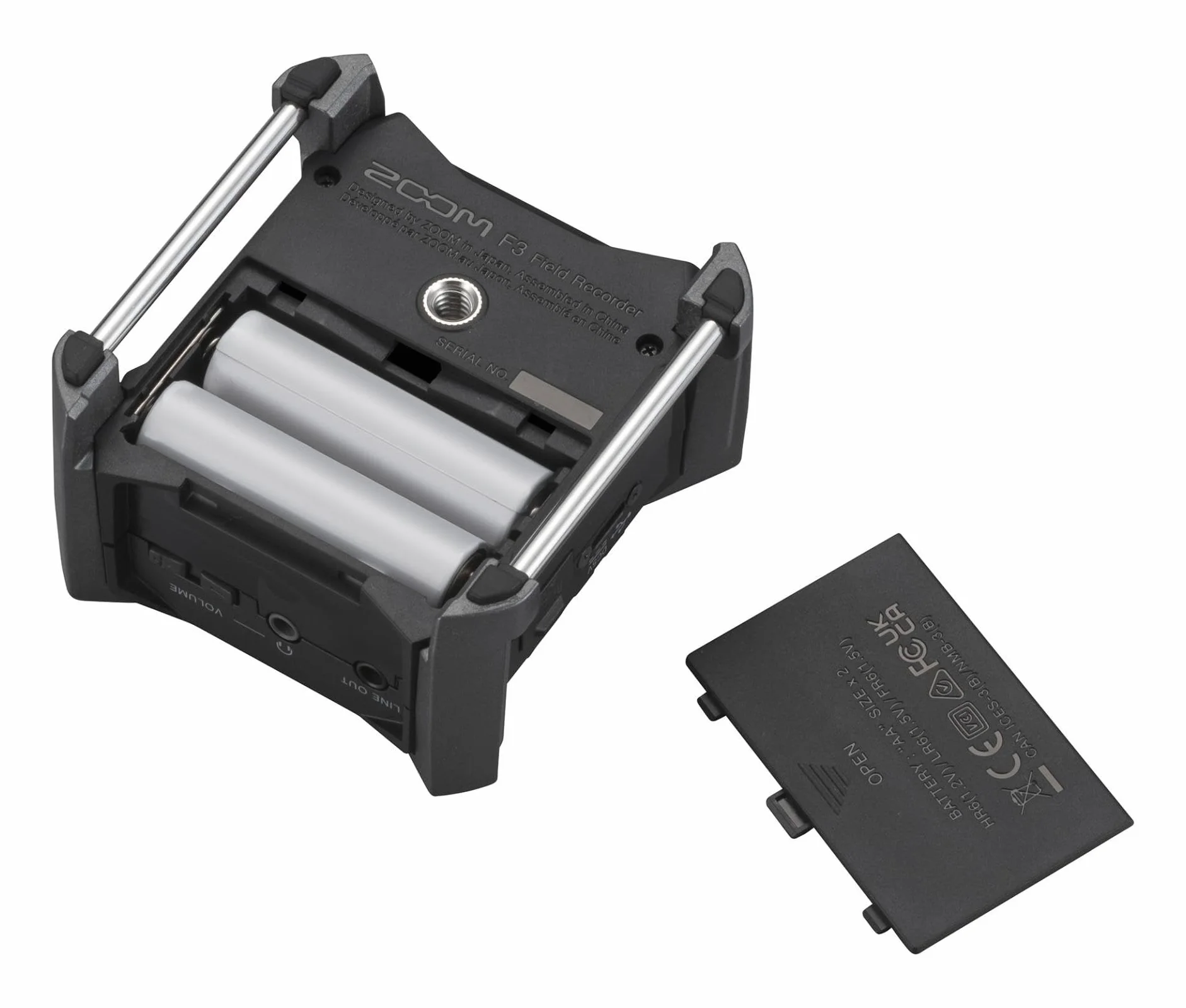 ZOOM F3 Rejestrator terenowy – Kompaktowy 2-ścieżkowy rejestrator audio z nagrywaniem 32-bit float – Do podcastów, wywiadów, nagrań na żywo – Antracyt