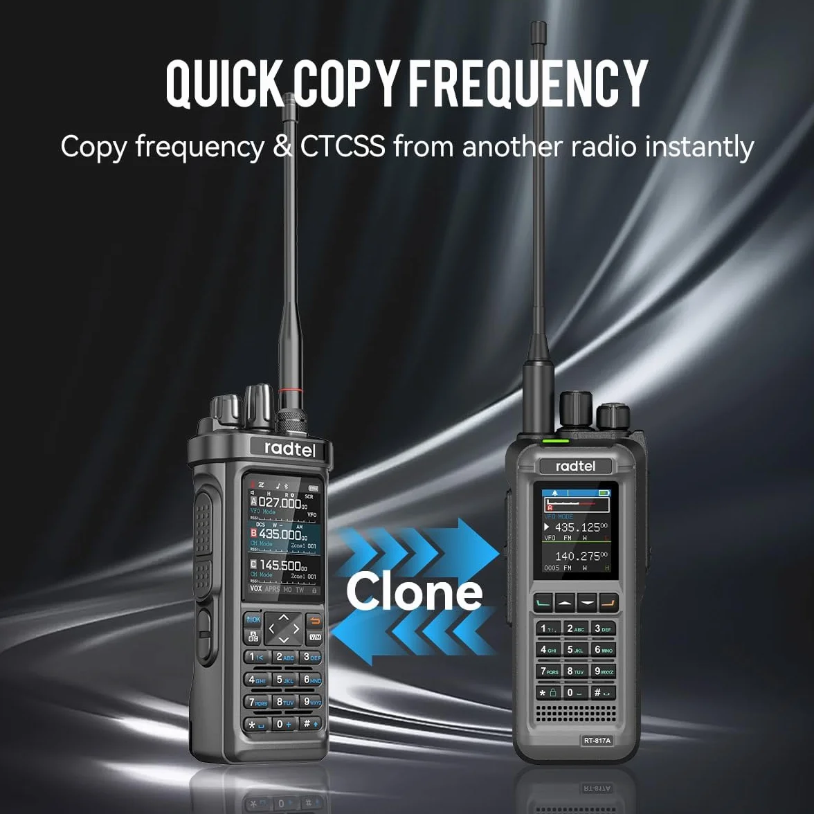 Radiotelefon amatorski Radtel RT-950 PRO z nadajnikiem GPS/APRS, krótkofalówka 10 W o dużym zasięgu, przenośny radiotelefon dwukierunkowy, odbiornik AM/FM/CB/SW/MW/LW, programowanie przez Bluetooth, N