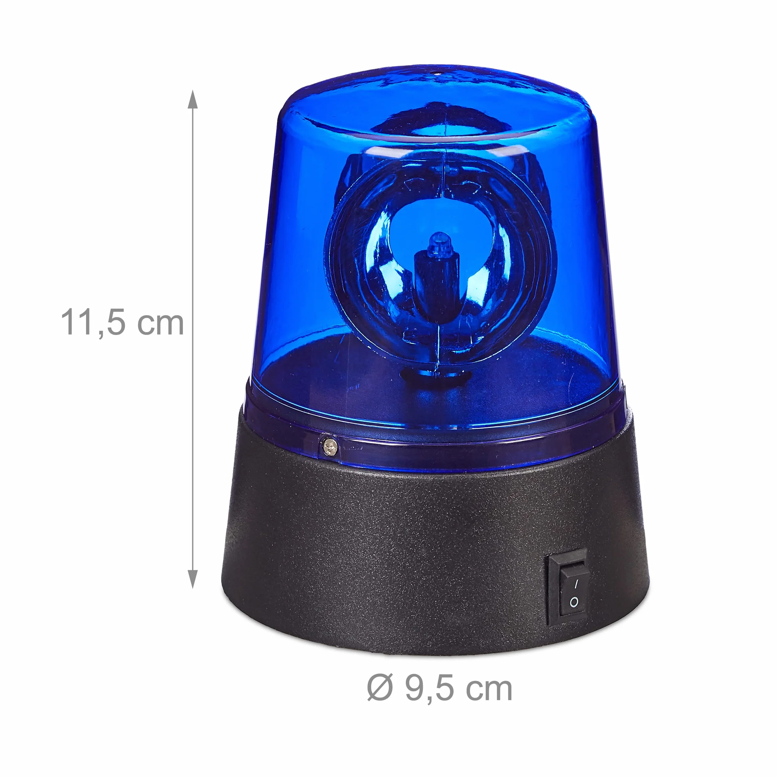 10 x niebieskie światło LED, lampa dookoła z obrotowym reflektorem, oświetlenie imprezowe do postawienia, zasilanie bateryjne, niebieskie