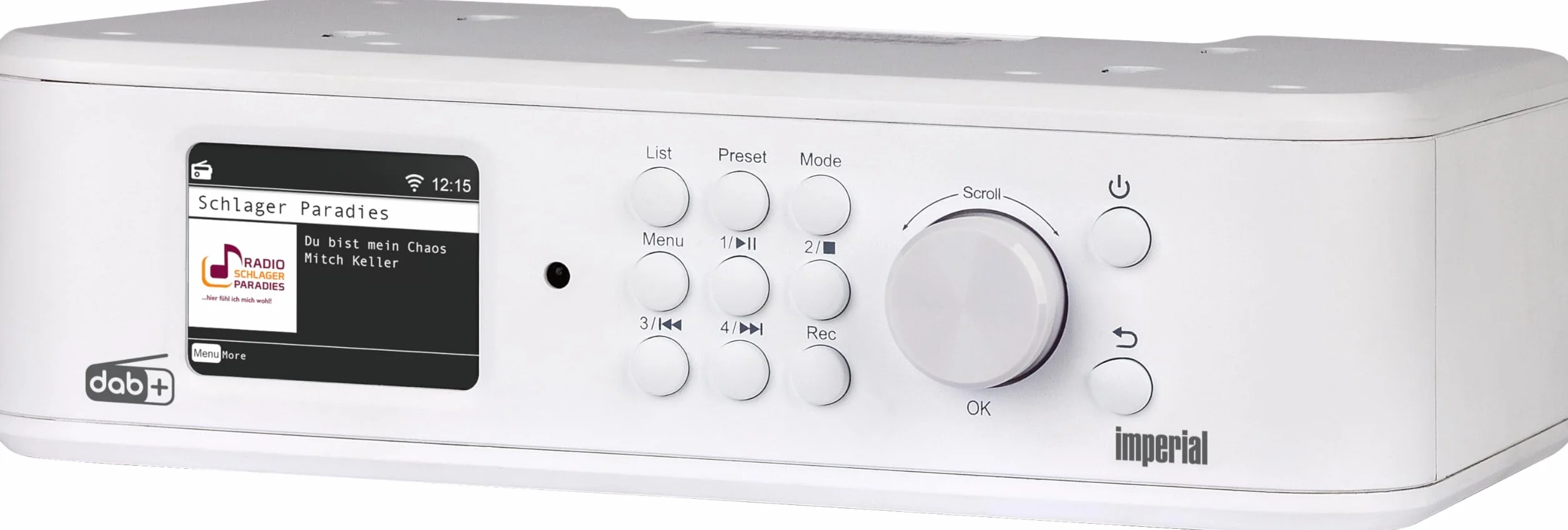 IMPERIAL DABMAN i460 – radio internetowe/DAB+ (usługi streamingu, możliwość montażu na ścianie, możliwość wysyłania/odbierania Bluetooth, nagrywanie USB, tryb hotelowy) – białe