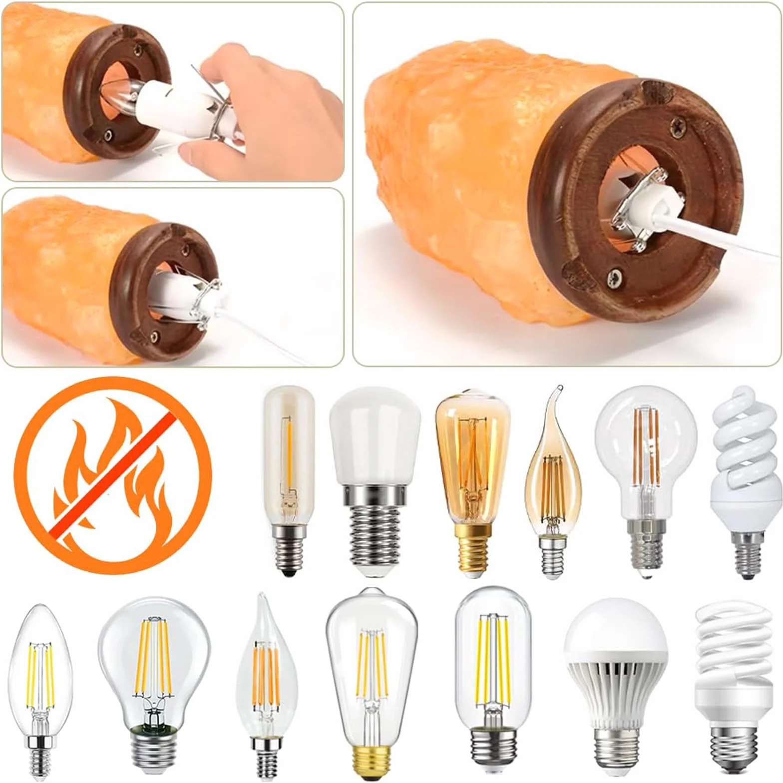 2 sztuki oprawki do lampy z kablem ze starym wiekiem, do lampy solnej L oprawka lampy E14, z kablem do lampy 1,8 m i przełącznikiem, oprawka e14 z przełącznikiem, wtyczka EU, do zawieszenia lampy
