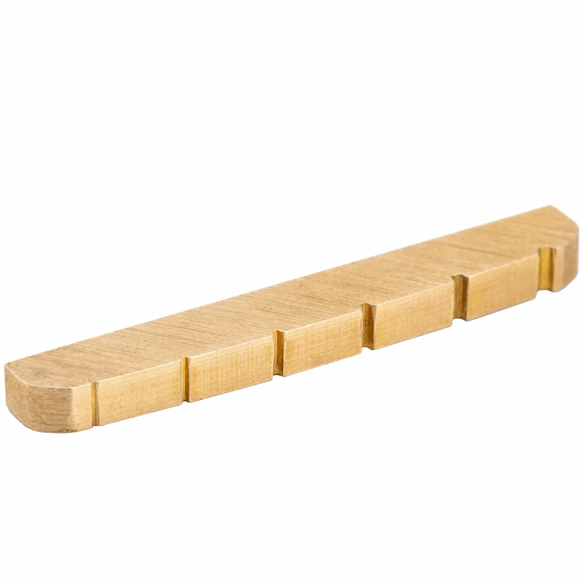 Musiclily Basic Siodełko Gitarowe Mosiężna Nut do 6-strunowej Gitary Elektrycznej Stratocaster Telecaster 42x3,5x6mm