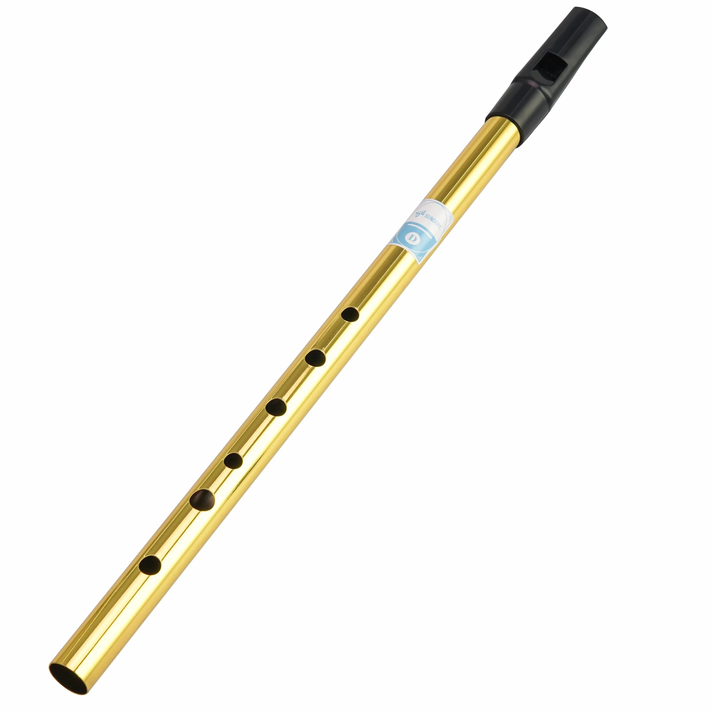 Irish Tin Whistle Key of D Brass Penny Whistle