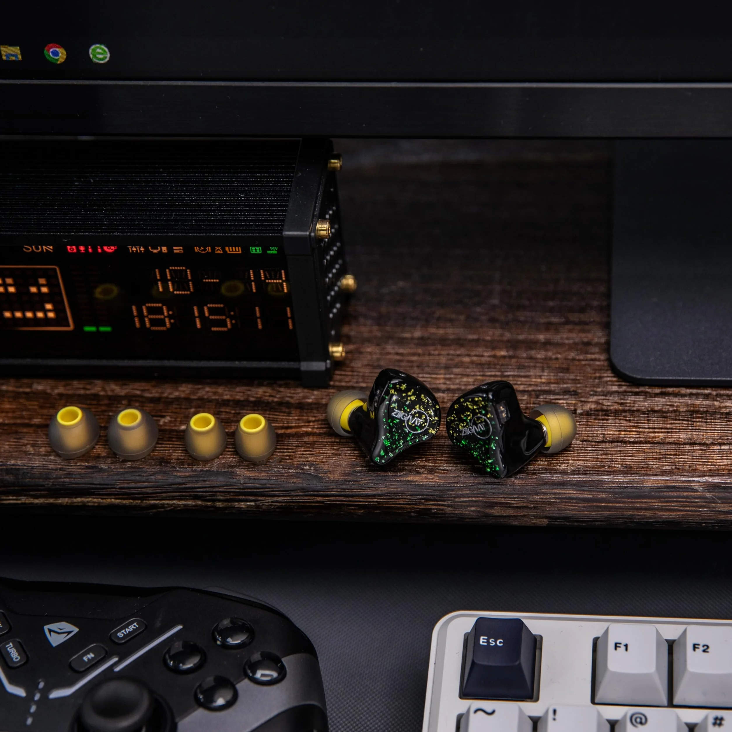 Linsoul ZiiGaat x HBB: Arcadia In Ear Monitor, hybrydowe słuchawki IEM 1DD+2BA, przewodowe słuchawki do gier, profesjonalne izolujące dźwięk monitory douszne z odłączanym kablem IEM dla muzyków