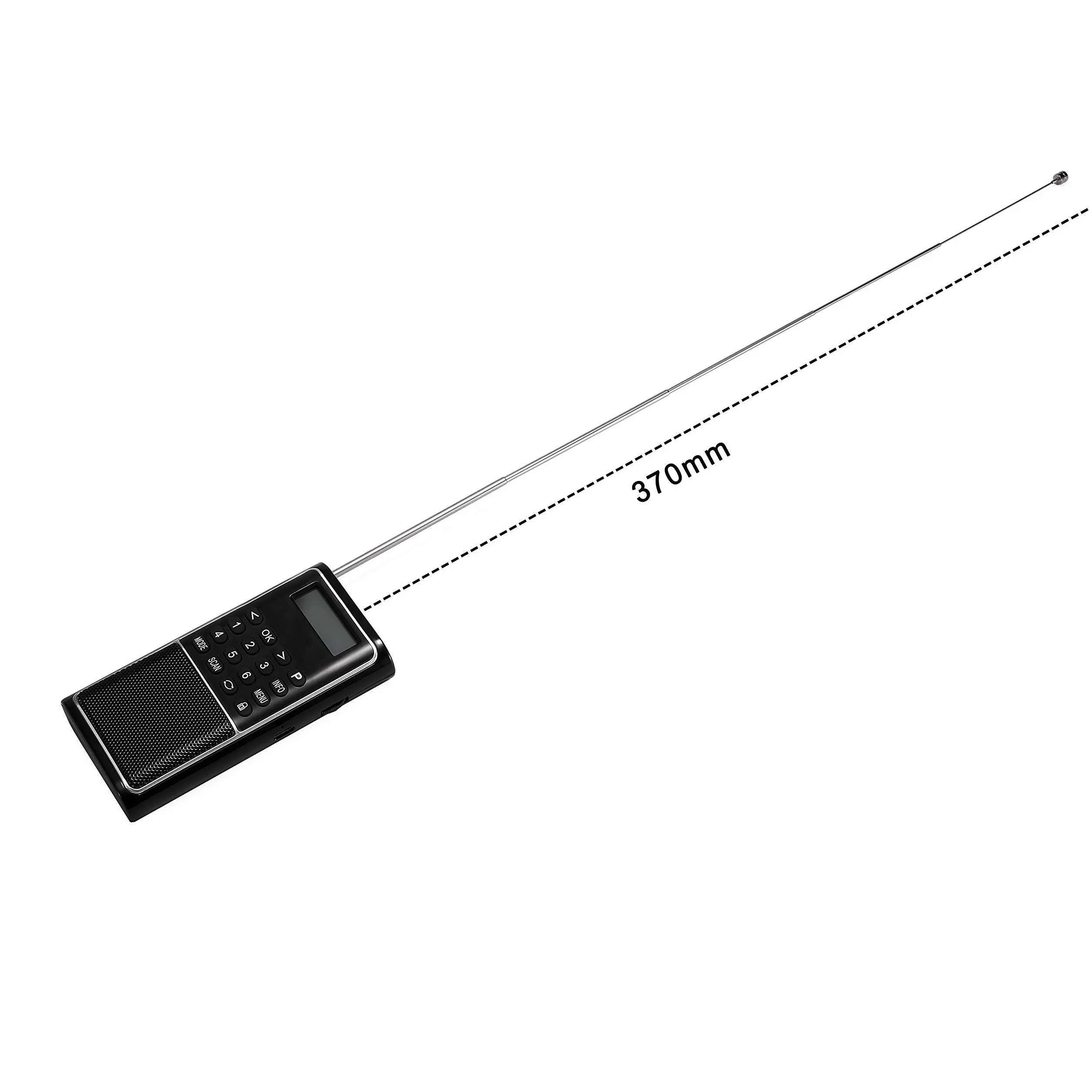 Raddy RD23 Przenośne cyfrowe radio DAB DAB+ FM z wbudowanym Bluetooth MP3, zasilanie bateryjne