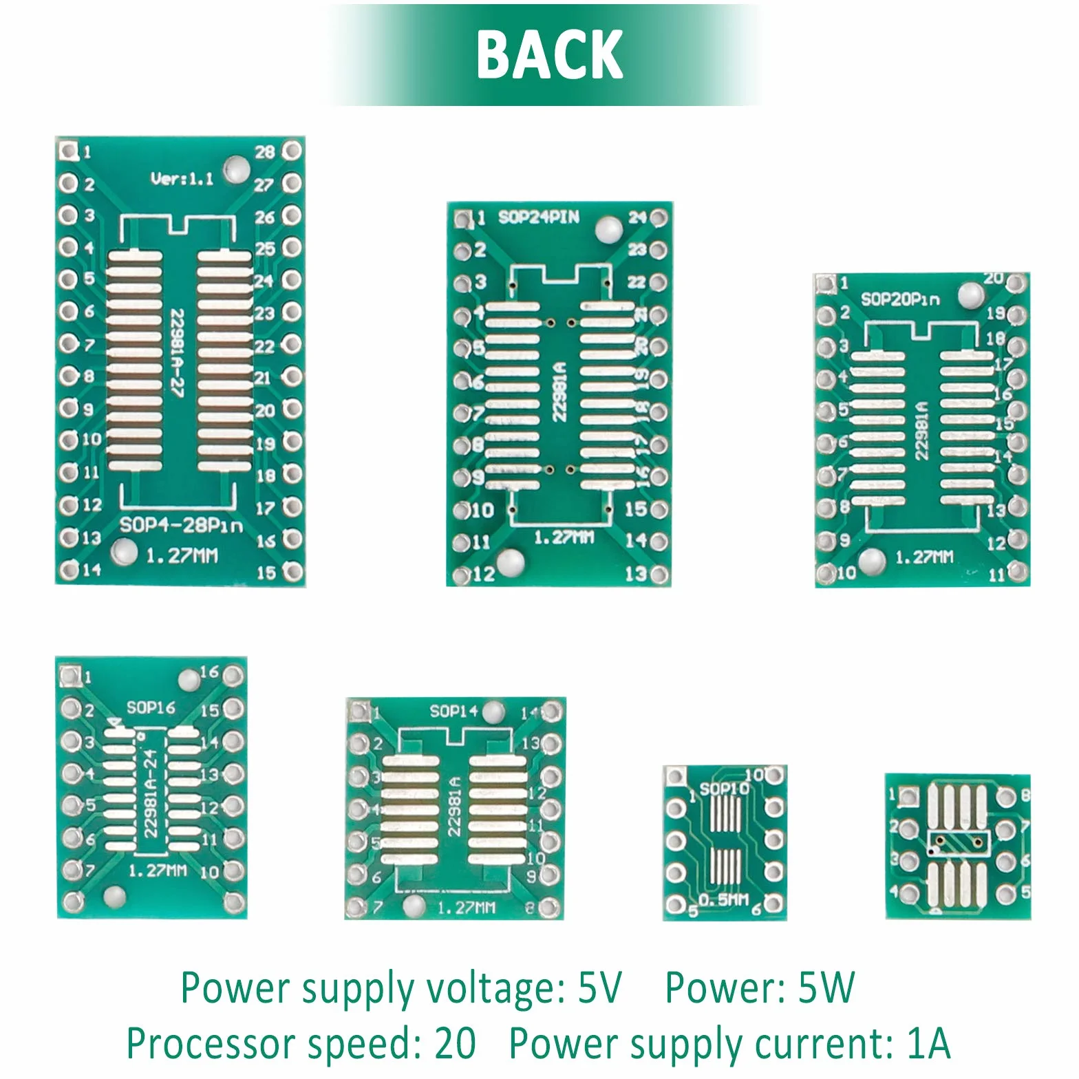 70 szt. płytka drukująca PCB prototypy płytka drukowana uniwersalna prototypy płytka drukowana dwustronna do lutowania DIY (7 rozmiarów, zielona)