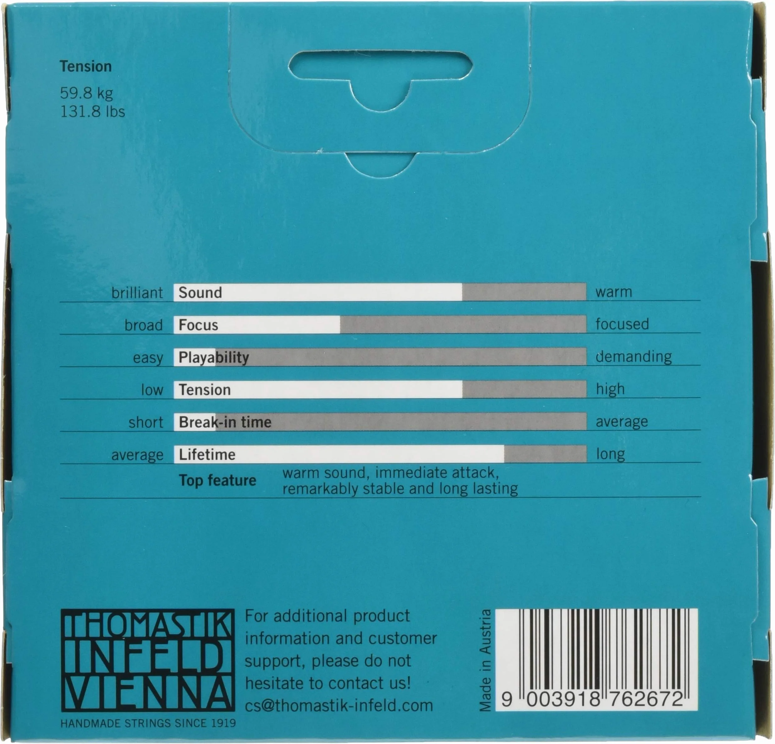 Thomastik Infeld Saiten für Cello Nylonkern Satz 4/4 Mensur 700mm/27.6" medium