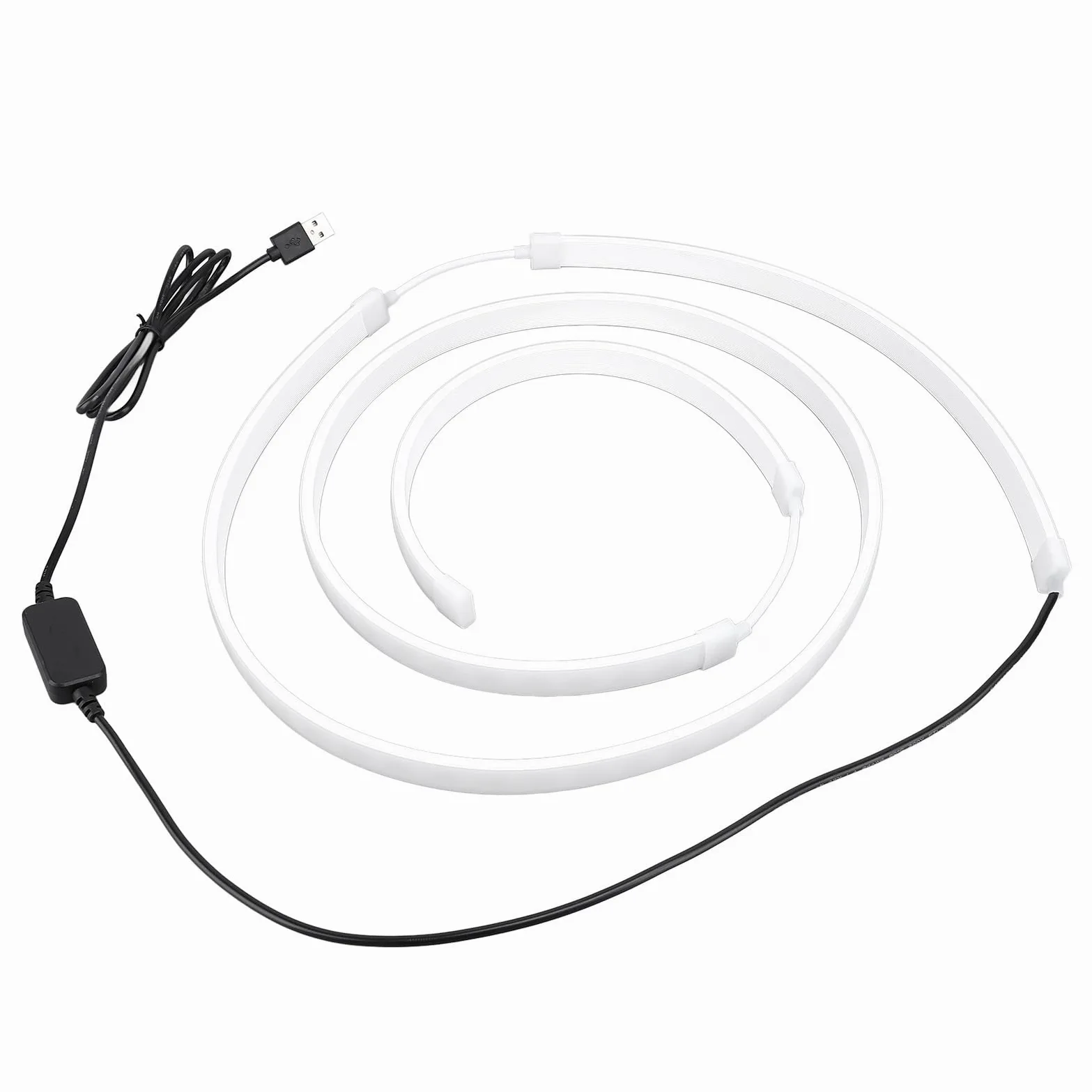 Generic Kolorowy Ekran Komputera USB RGB Podświetlenie LED, łatwa Instalacja, Wiele Trybów Oświetlenia dla 49-calowego Wyświetlacza Biurkowego