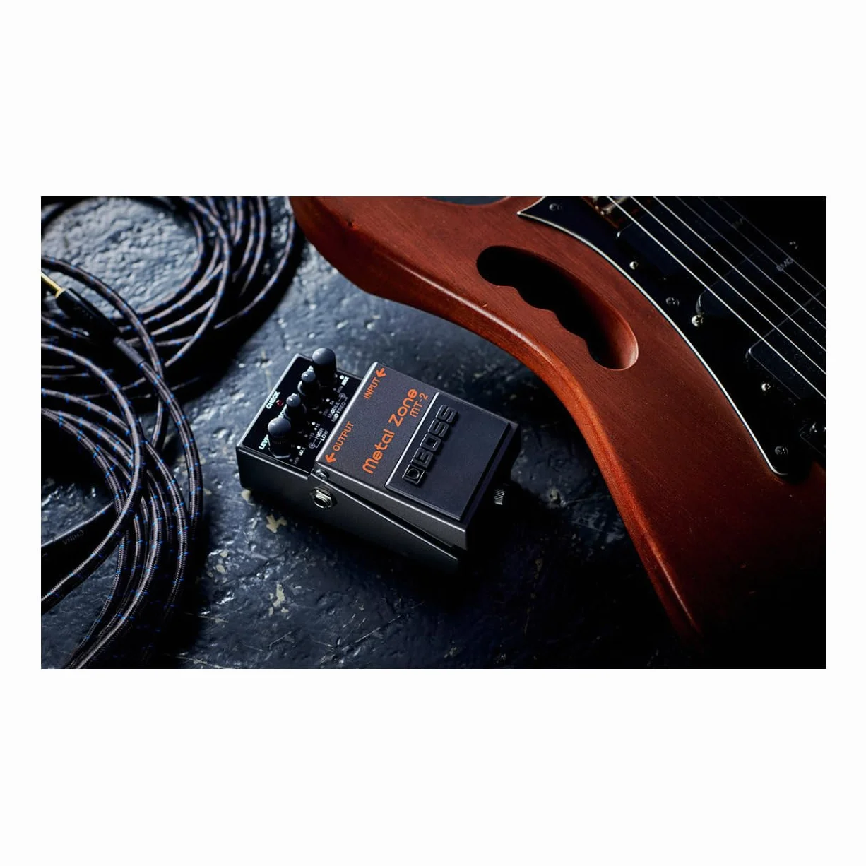 BOSS MT-2 Classic Metal Zone Pedał Efektów Gitarowy Basowy Dwustopniowy Wzmocnienie Trójzakresowy Korektor