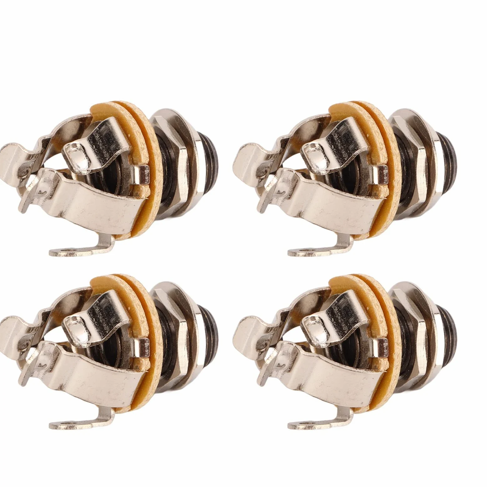 Specjalistyczny zestaw gitarowy Mono Jack 10 szt. | Doskonałe metalowe złącza audio do gitar elektrycznych/wzmacniaczy/pedałów | Standardowe gniazdo mono 1/4 cala ze stabilnym
