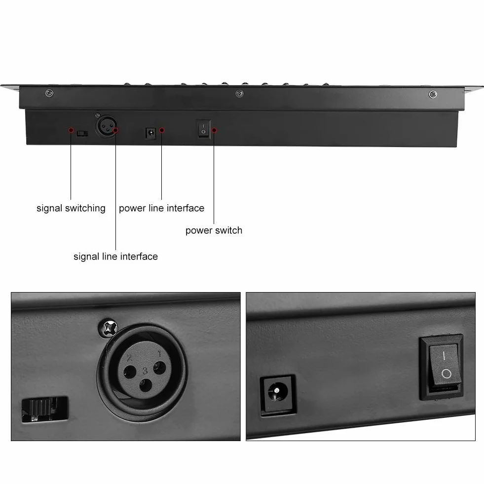 Konsola DMX Światło Sceniczne Kontroler Oświetlenia 192 Kanały 220-240 V Wtyczka UE
