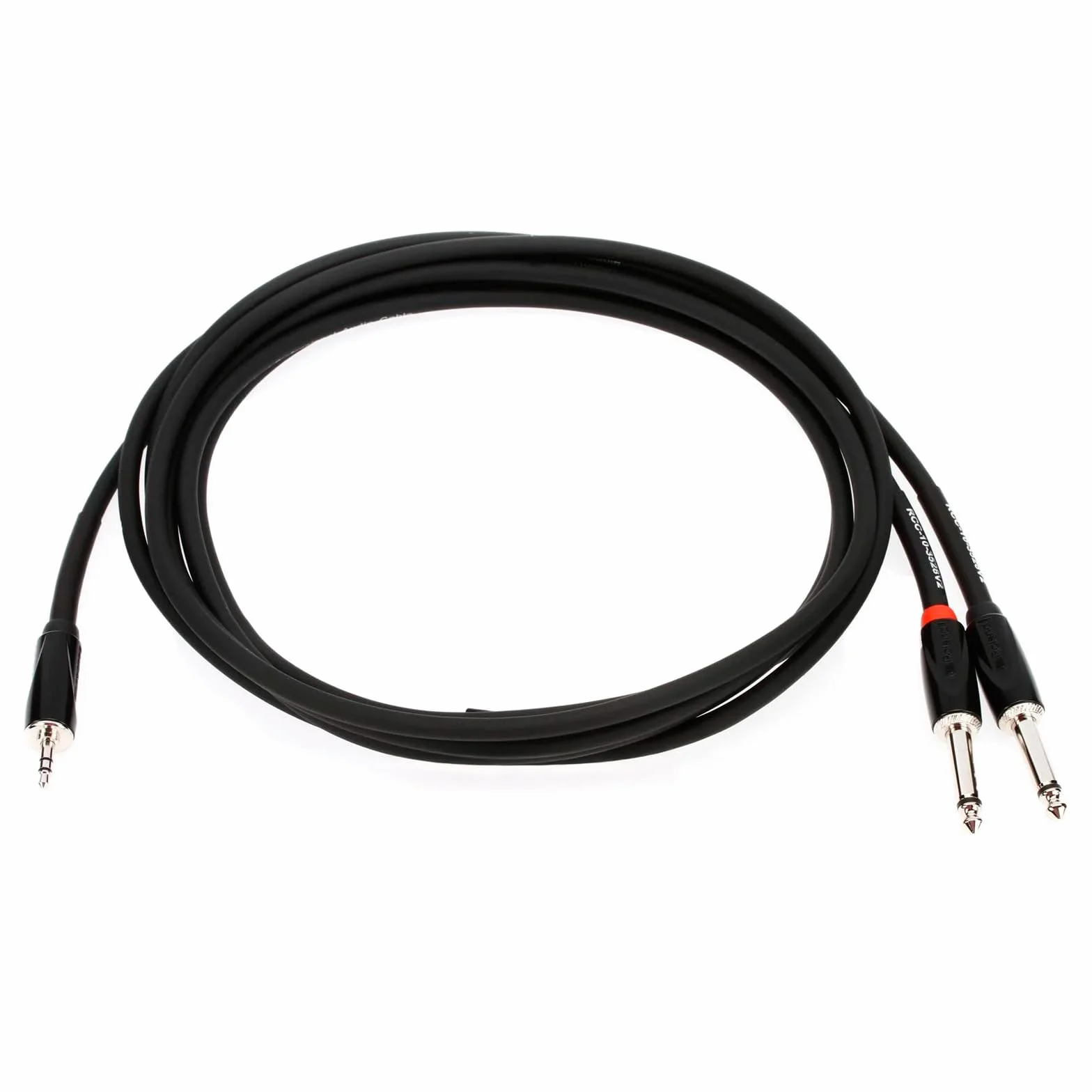 Roland Black kabel połączeniowy TRS 3,5 mm na 2 x 6,3 mm 3 m RCC-10-3528V2
