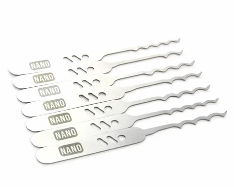 Dangerfield Zestaw do otwierania Nano Lock - zestaw szpiegowski - specjalistyczne wytrychy do grabienia - kieszonkowe - EDC do szybkiego, ukrytego grabienia