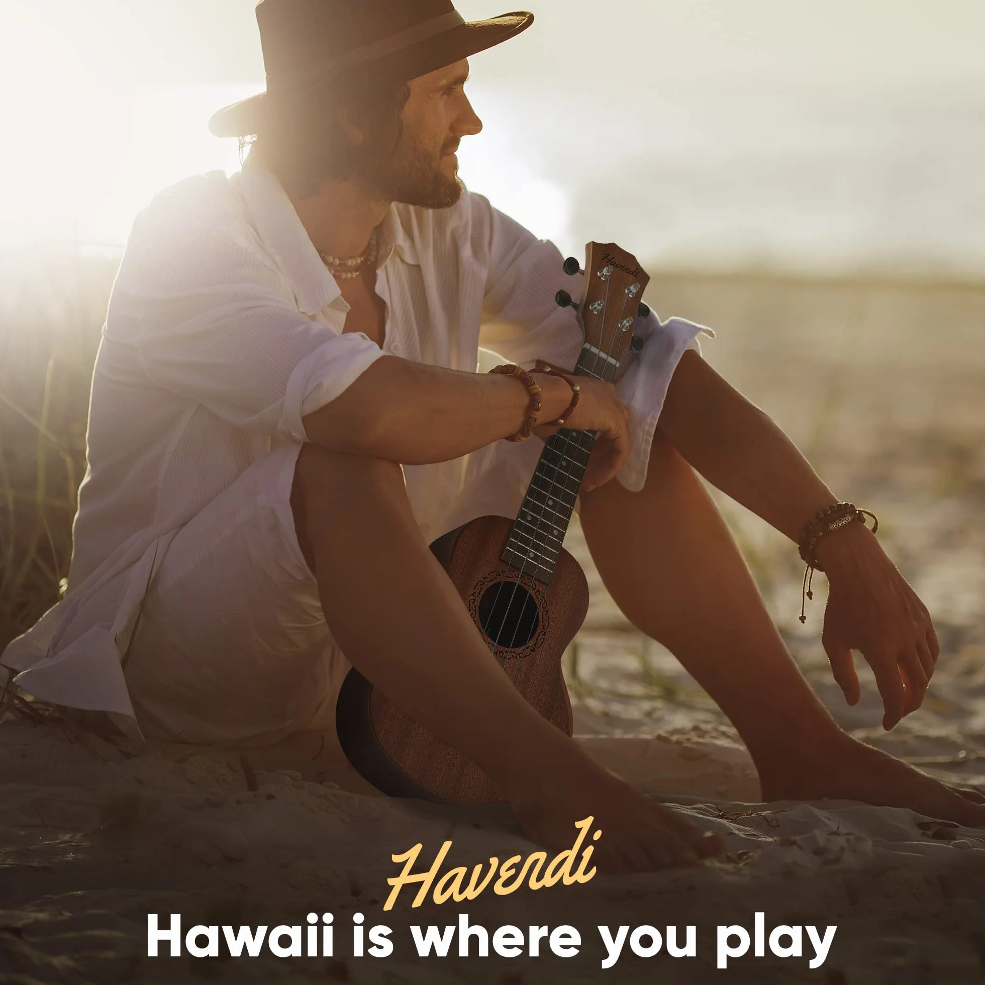 HAVENDI® Sopranowe ukulele 21 cali Premium gitara hawajska, struny Aquila, drewno mahoniowe, w zestawie torba podróżna dla początkujących i profesjonalistów
