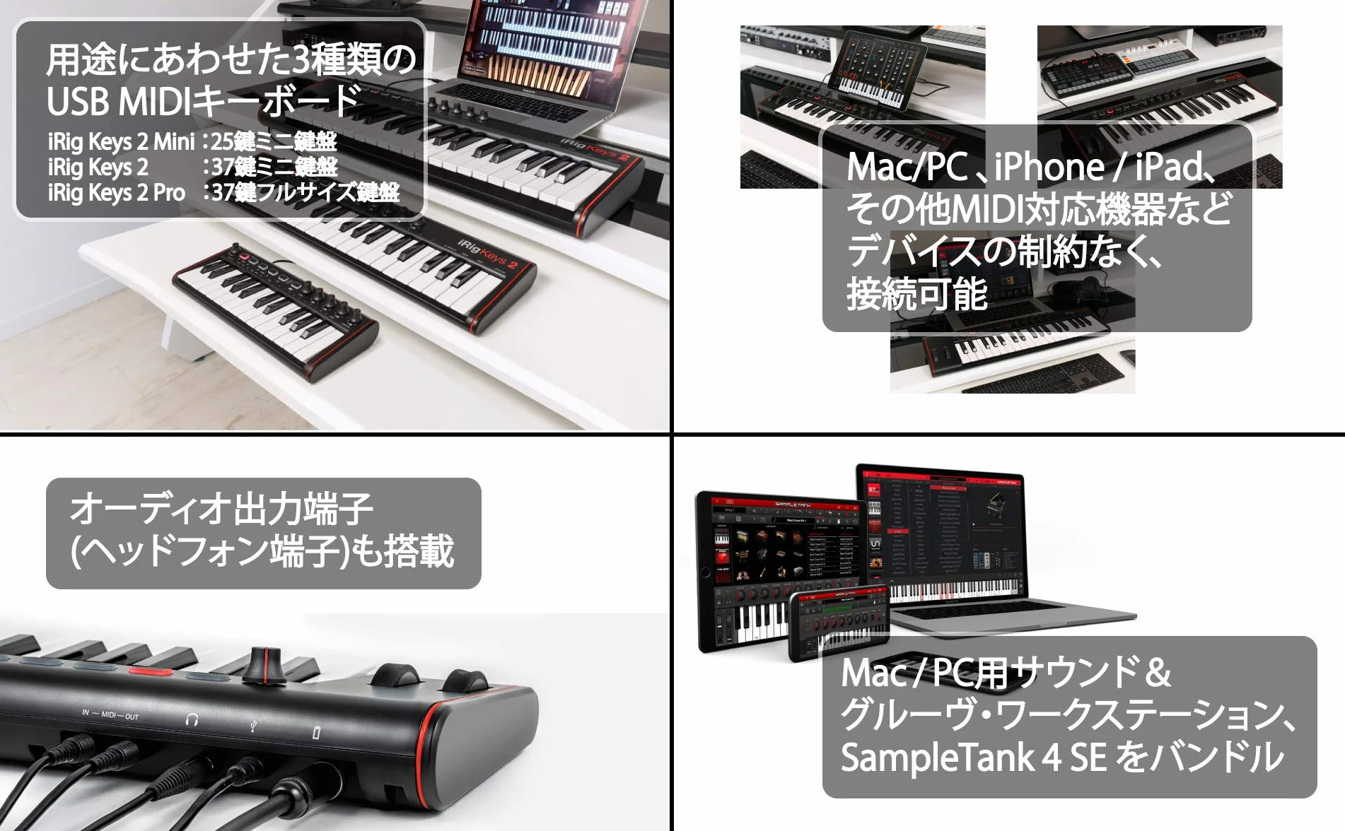 Ik Multimedia Irig Keys 2 Pro Kontroler Midi, Czarny, 37 Klawiszy