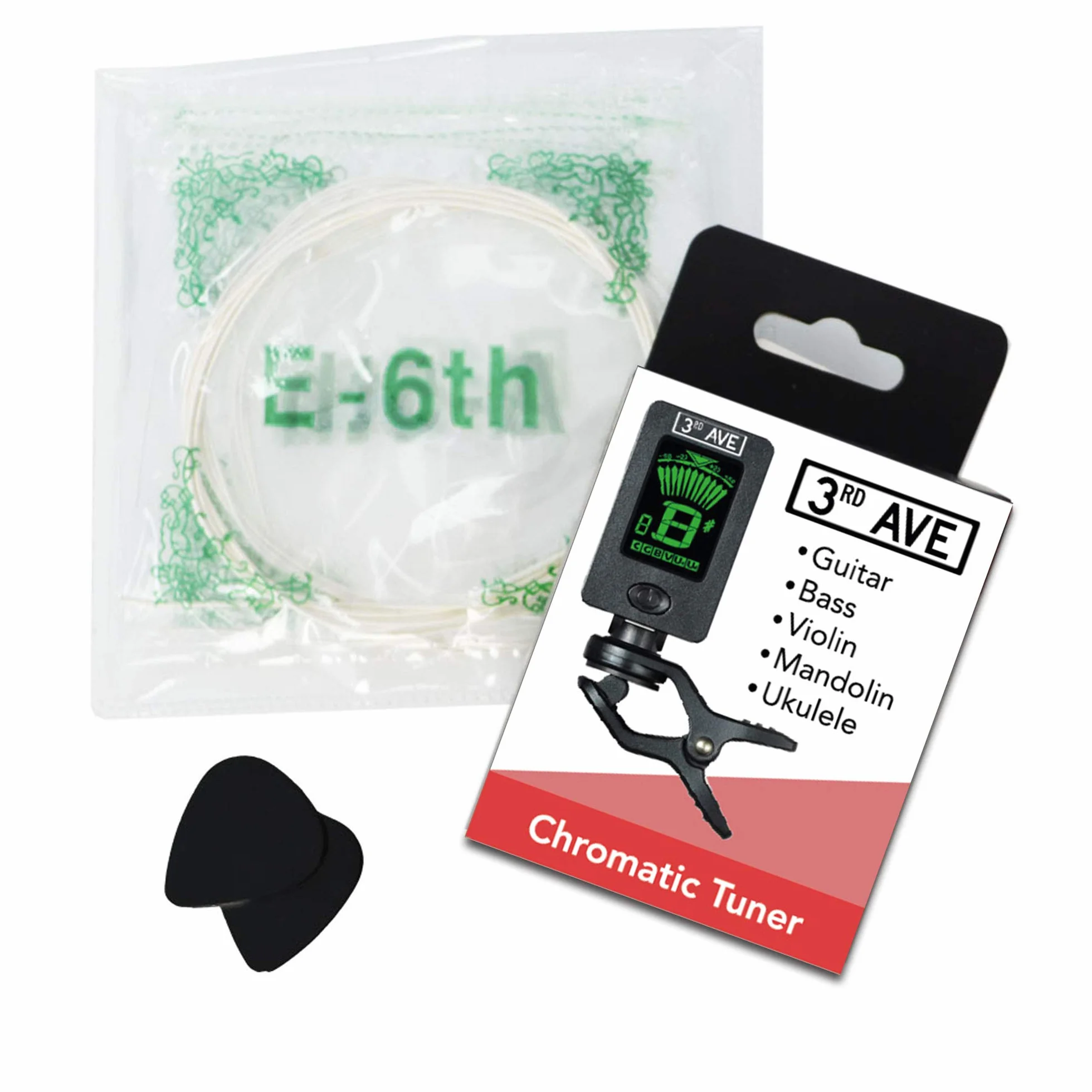 Rocket CG44PACK Zestaw z Gitarą Klasyczną, Drewno/Czarny, Rozmiar 4/4