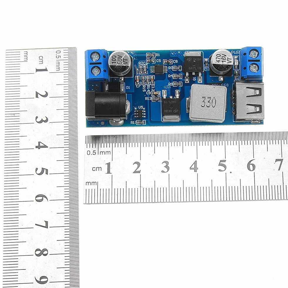 DollaTek DC-DC 24 V/12 V do 5 V 5 A Step Down zasilacz konwerter blokady regulowany modu? ?adowania USB Step-down