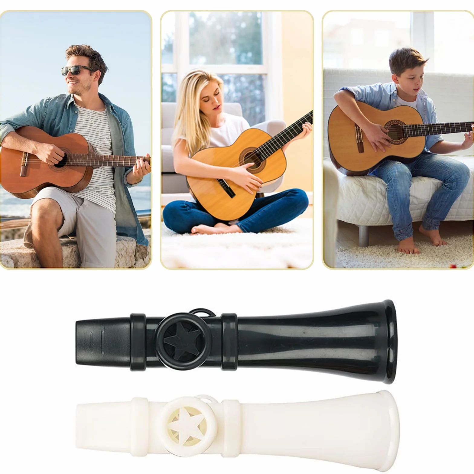 Kazoo Instrument instrument muzyczny dla dzieci i dorosłych – lekki i przenośny instrument muzyczny do ust – łatwy do zabawy w podróży, na święta i akompaniament śpiewu