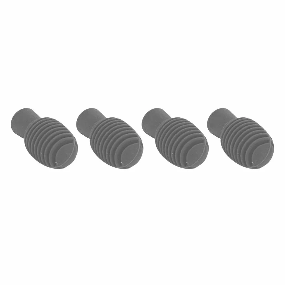 4Pcs Drum Stick Mute, Drum Mute Drumstick Silent Übungstipps Drumstick Silent Tip Drum Dampener Zubehör(grau)