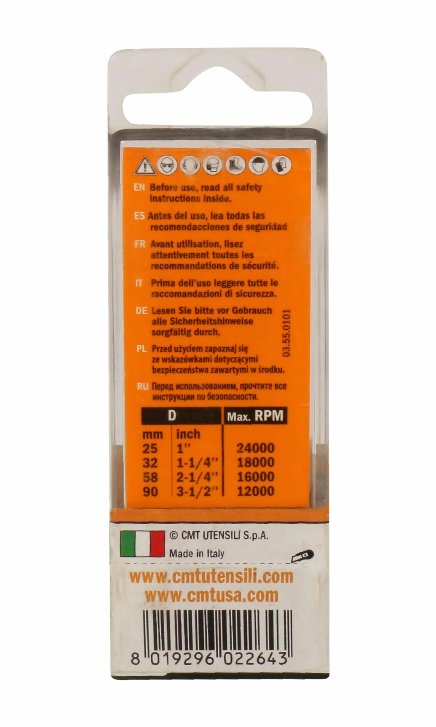 CMT ORANGE TOOLS 174.201.11 - Frezarka do nakrętek HM Z2+1 S=8X40 D=20X30X70 RE
