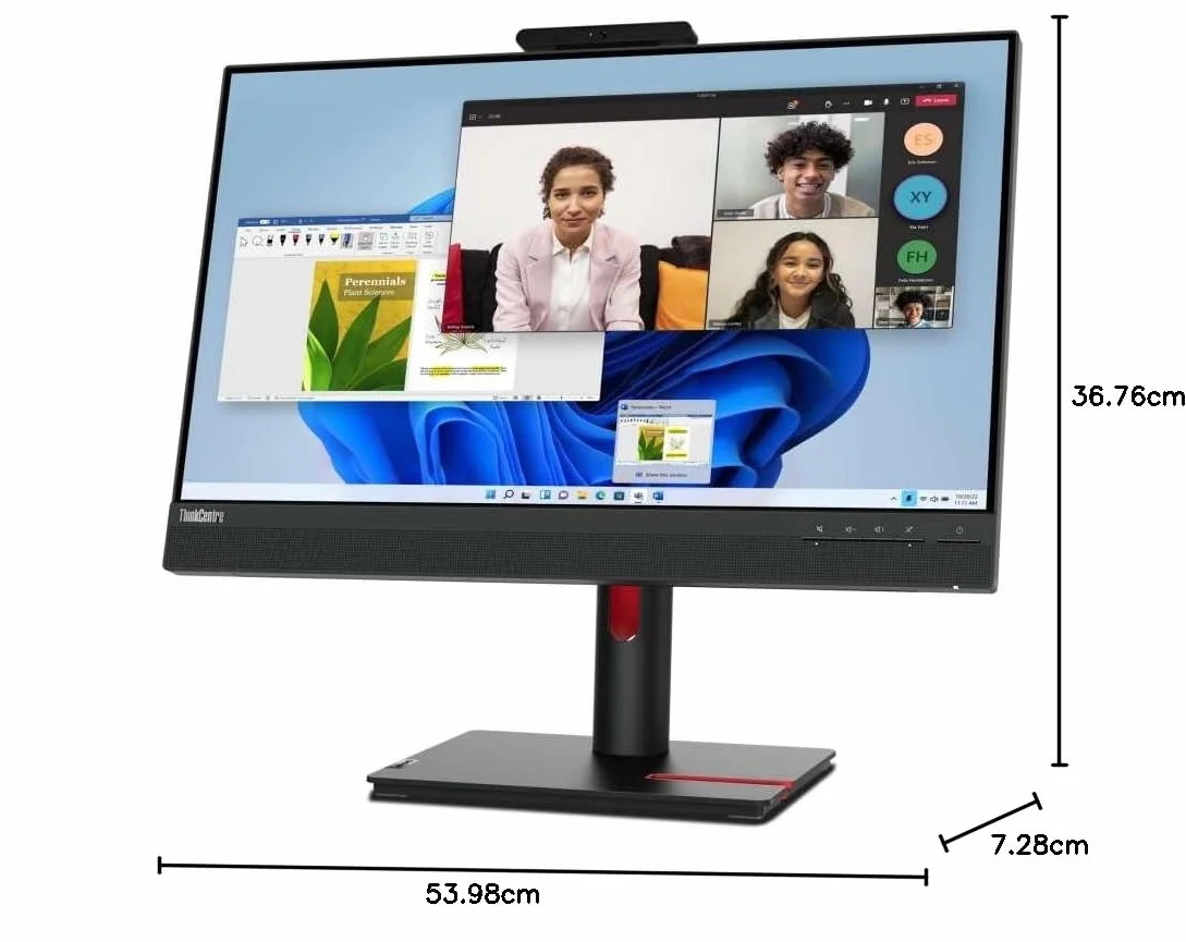 Lenovo ThinkCentre Tiny-in-One 24 LED Display 60,5 cm (23.8") 1920 x 1080 pikseli Full HD Czarny