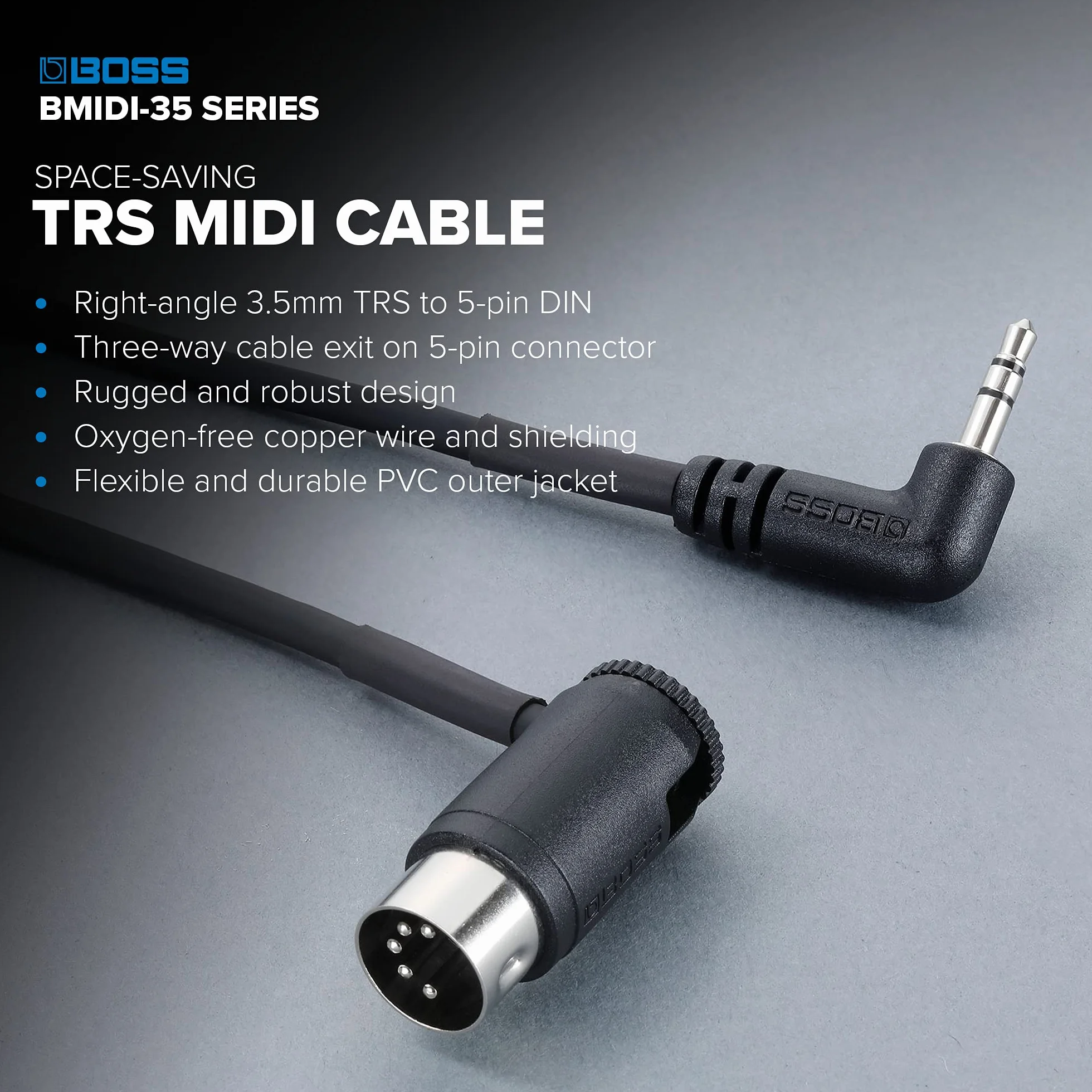 BOSS BMIDI-1-35 – 30cm MIDI cable