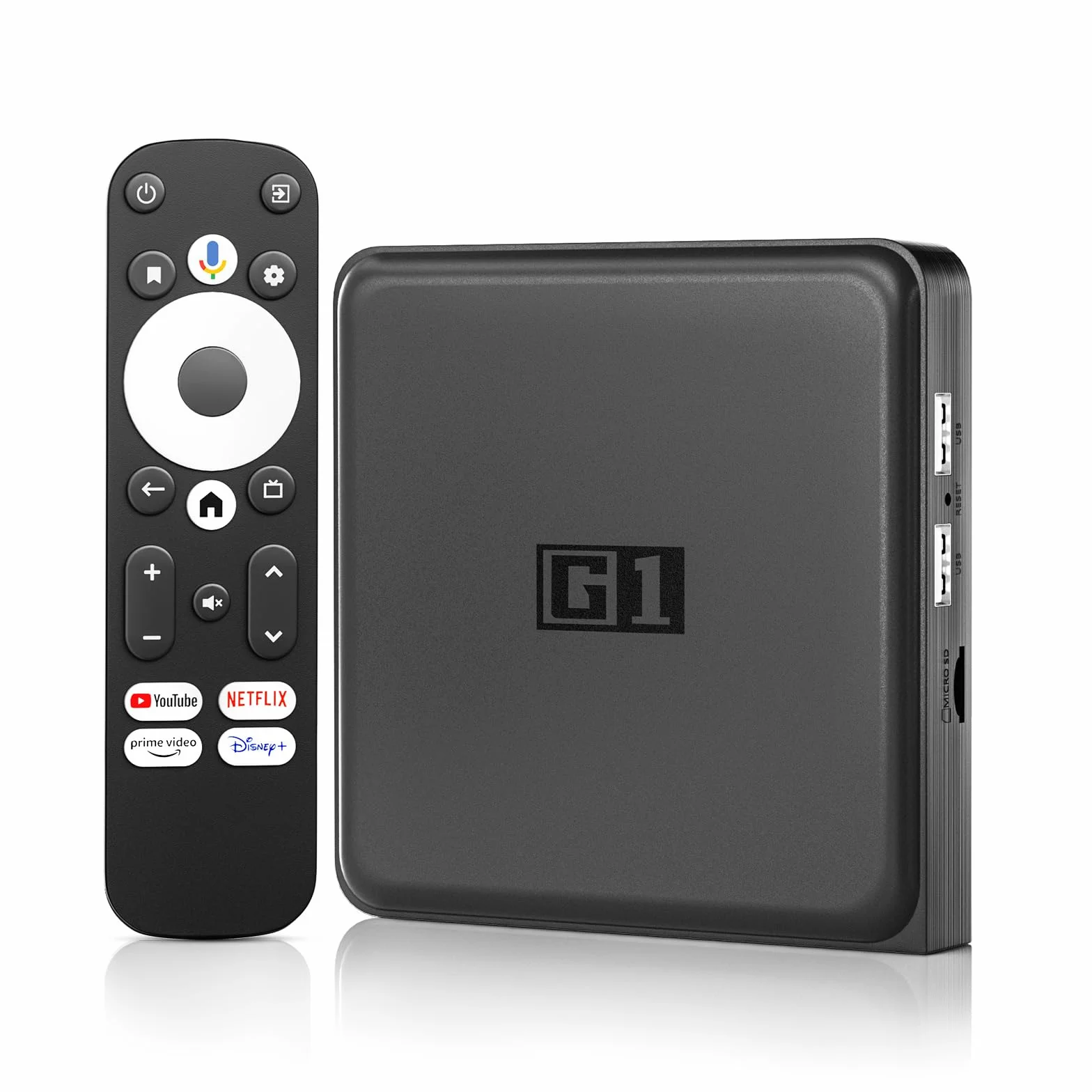 Kinhank G1 Android TV 14.0 Boxes 4K, Smart TV Box Compatible with Google and Netflix Certified,4GB+32GB Box Android 2025 Compatible Dolb Visio·Digtal+,DTS X,HDR10+,WiFi 6 BT 5.0,AV1,Voice Assistant