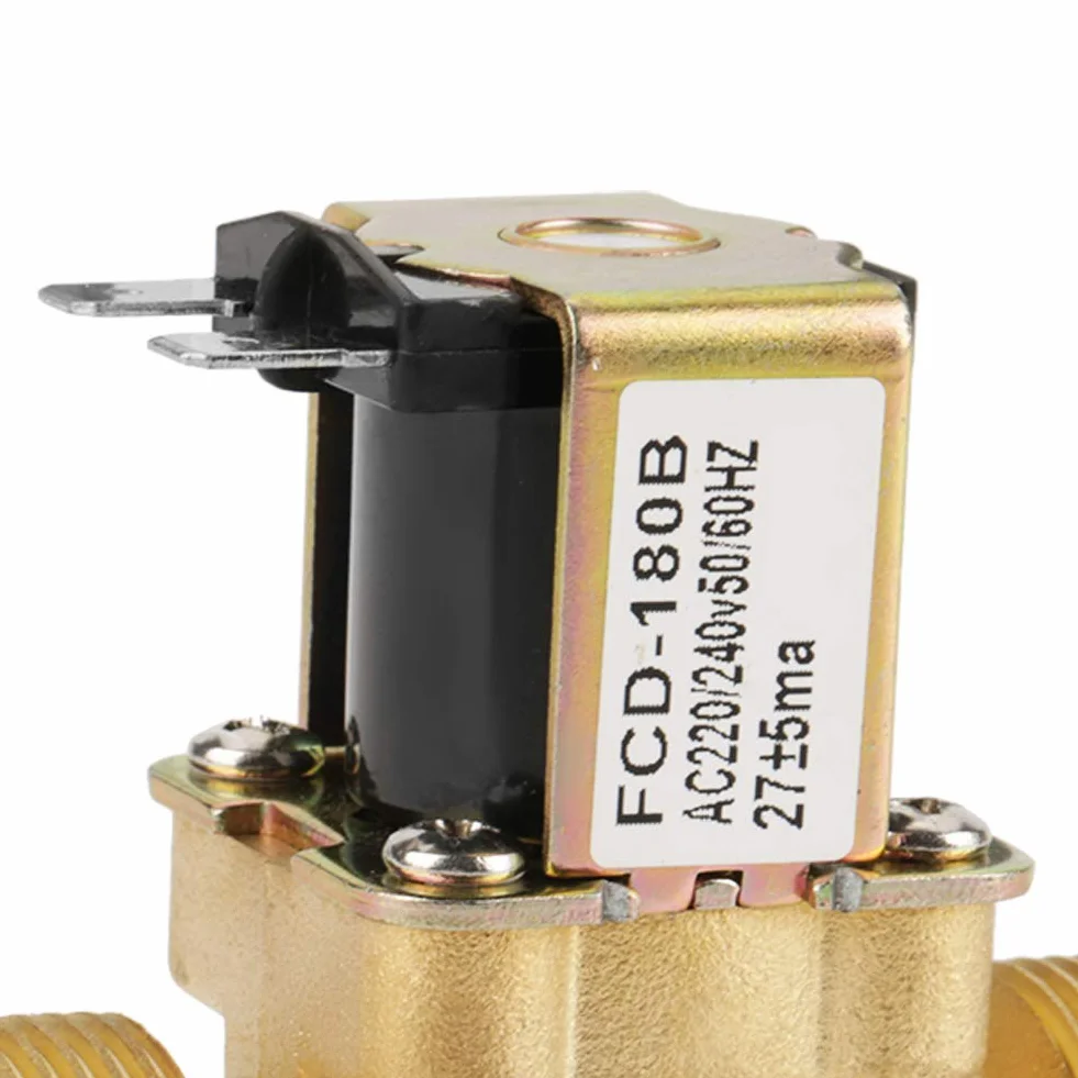 Elektryczny zawór elektromagnetyczny G3 / 4 wlot wody 2-drożny N/C AC Normalnie zamknięty 220/240V FCD-180B