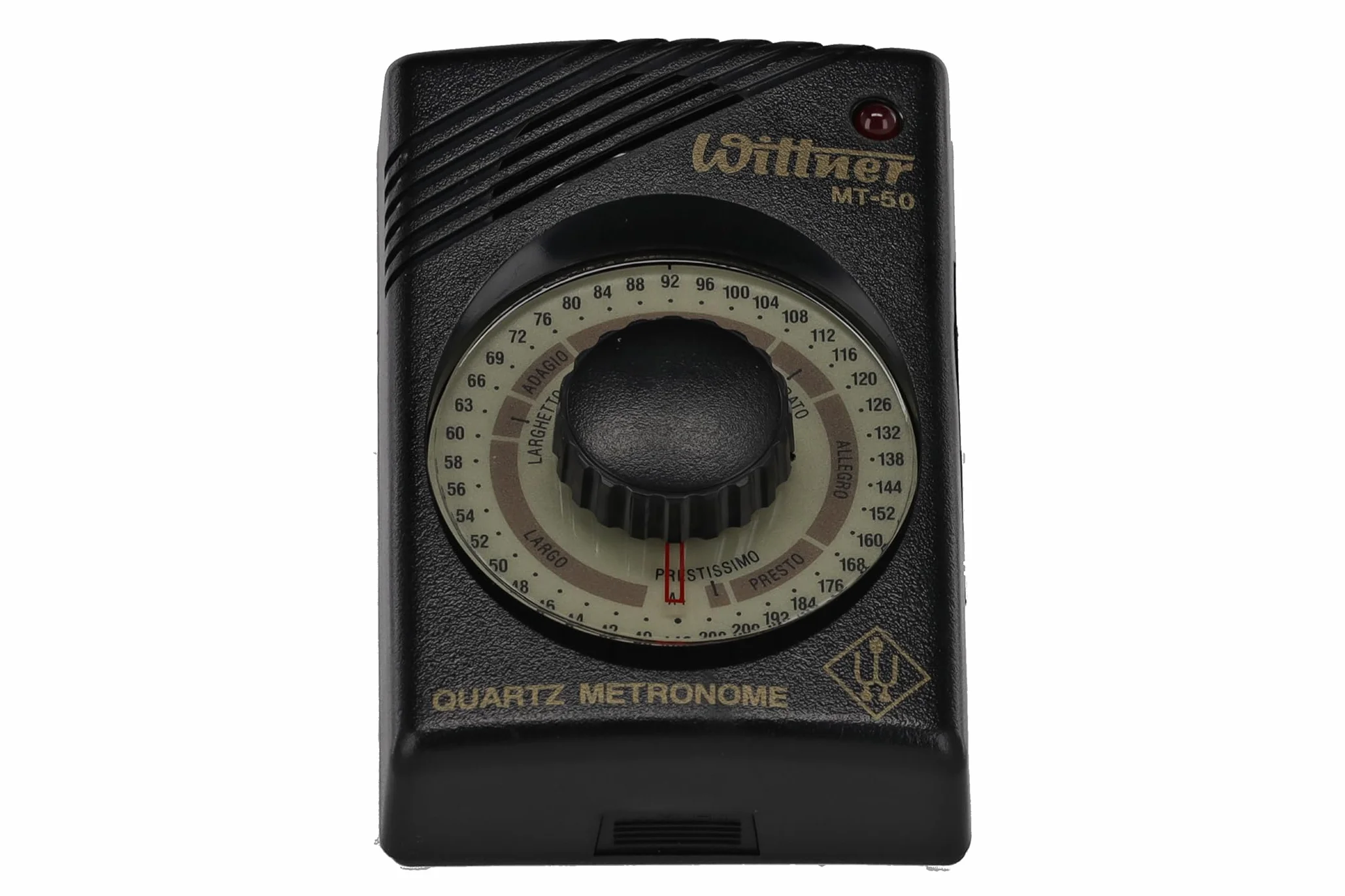 Wittner Metronom kwarcowy MT-50-40-208 uderzeń/minutę 39 pozycji tempa wyświetlacz LED głośnik 440 Hz słuchawki