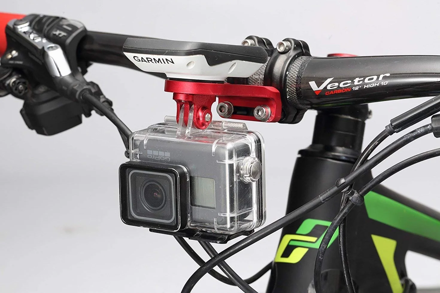 Panmout Best Tek Garmin Edge przedłużony uchwyt na kierownicę rowerową do adaptera NiteRider, sportowej kamery sportowej, Garmin Edge 25, 130, 200, 500, 510, 520, 800, 810, 820, 1000, 1030
