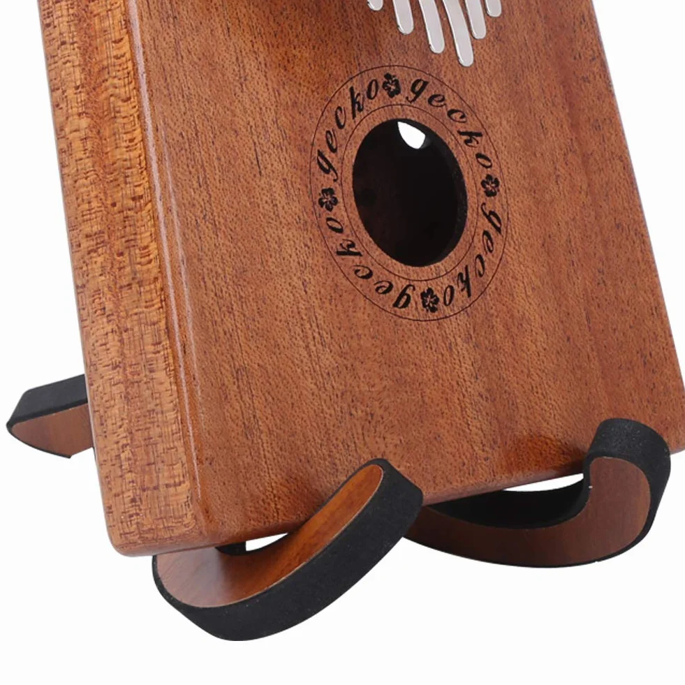 Kalimba stojak, drewniany uchwyt, przenośny bawełniany podkładka EVA, zapobiega zarysowaniom, na kciuki, fortepiany i kalimbasy, akcesoria do instrumentów muzycznych, akcesoria do grania, akcesoria do
