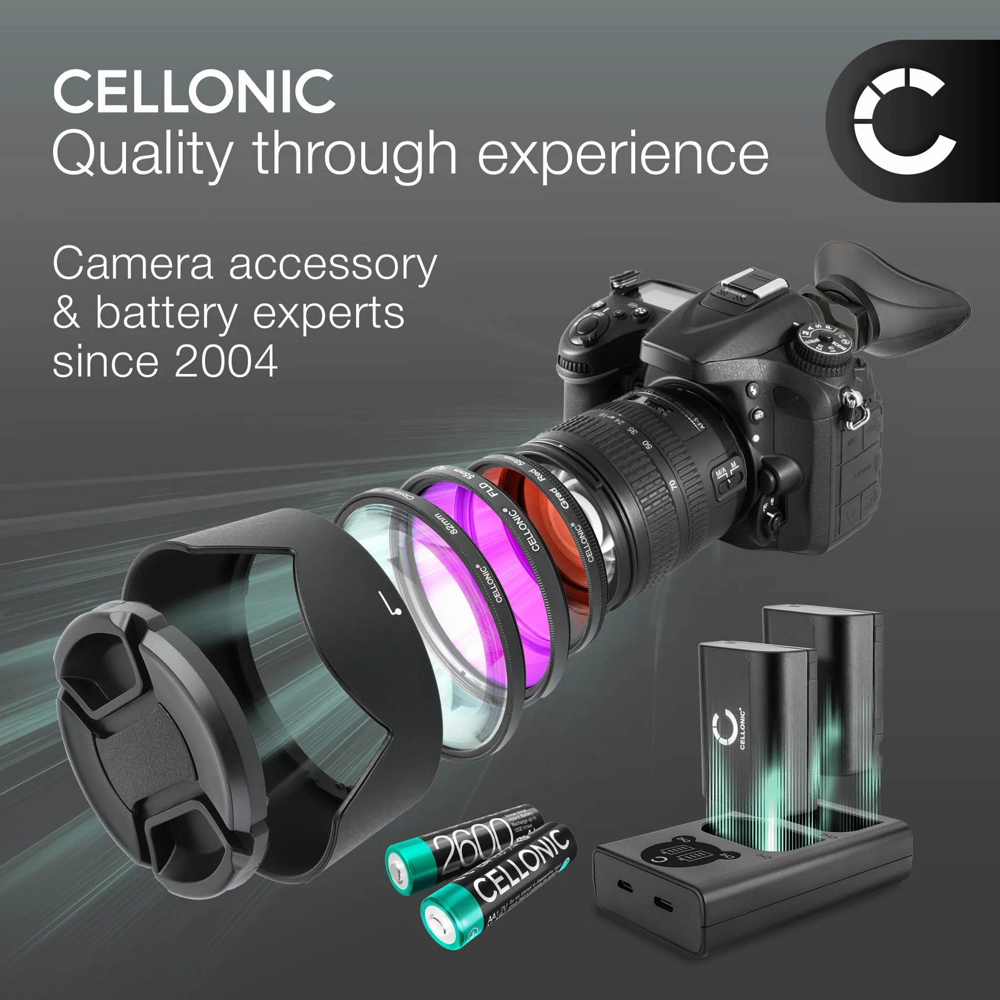 CELLONIC NP-W126S NP-W126 Dual Schnellladegerät kompatibel mit kompatibel mit FujiFilm NP-W126S BC-W126 + USB Kabel Akkuladegerät Ladekabel Dual Ladegerät