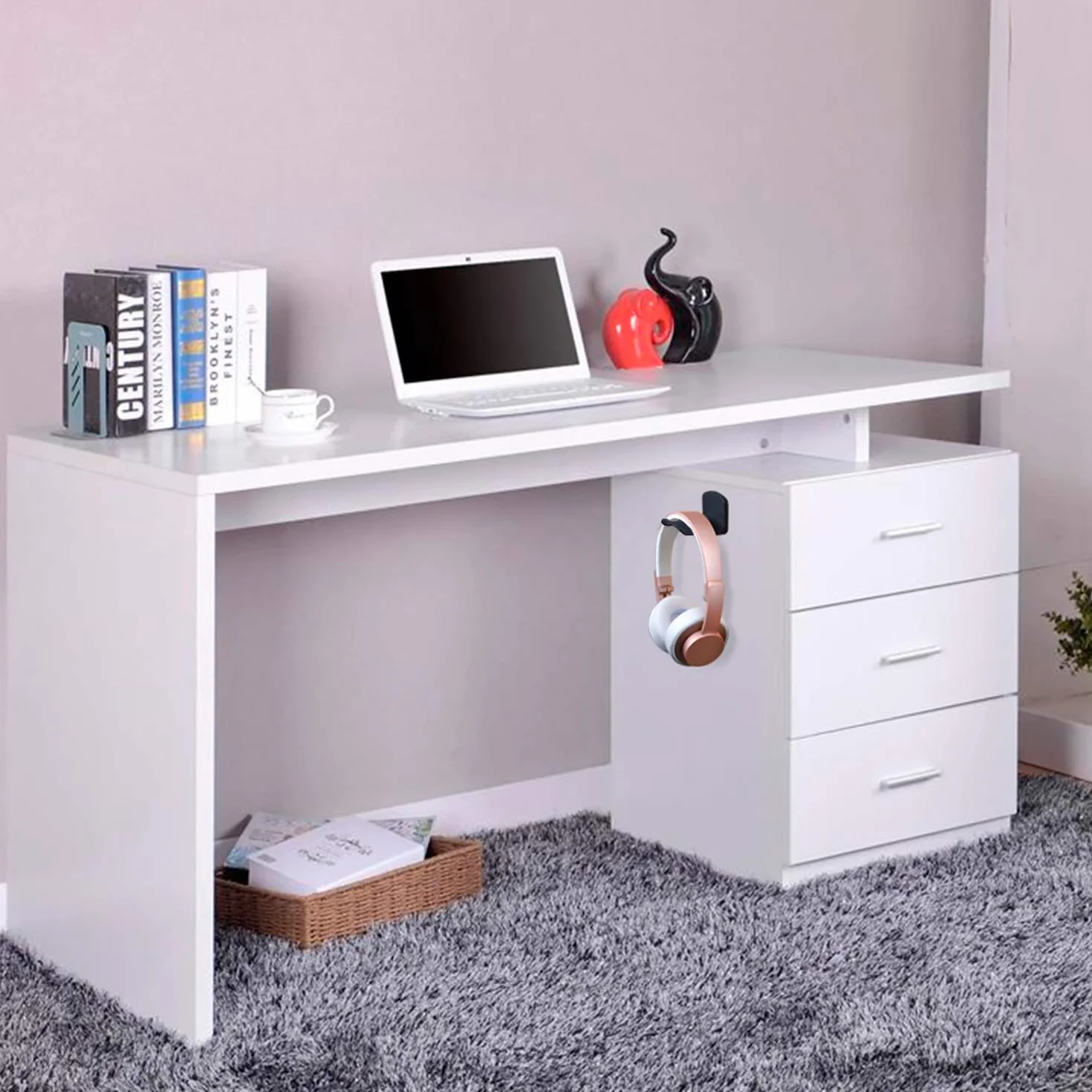 Avantree HDTB-HS907-BLK Wieszak na Słuchawki, Czarny