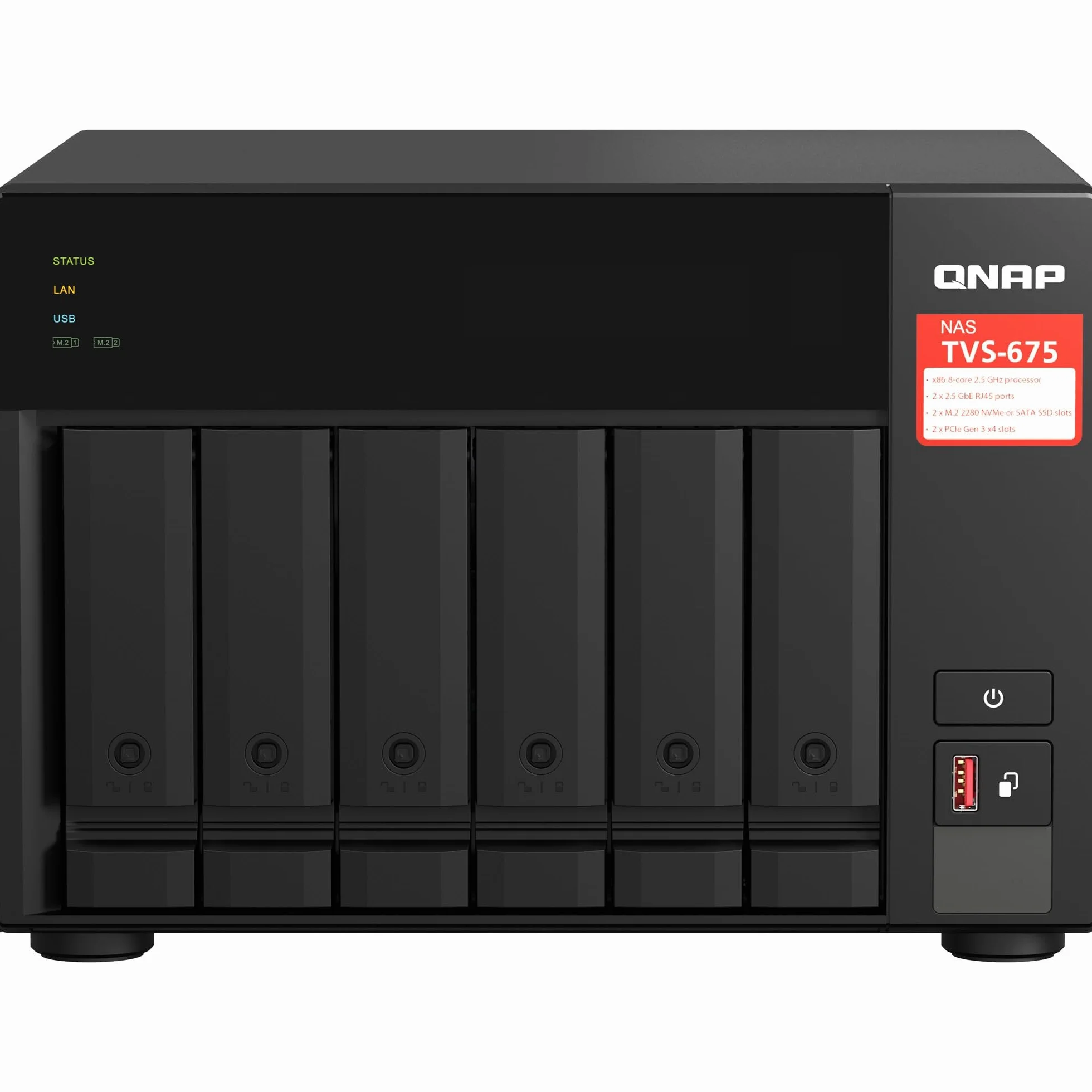 QNAP TVS-675-8G 6-kieszeniowy NAS KX-U6580