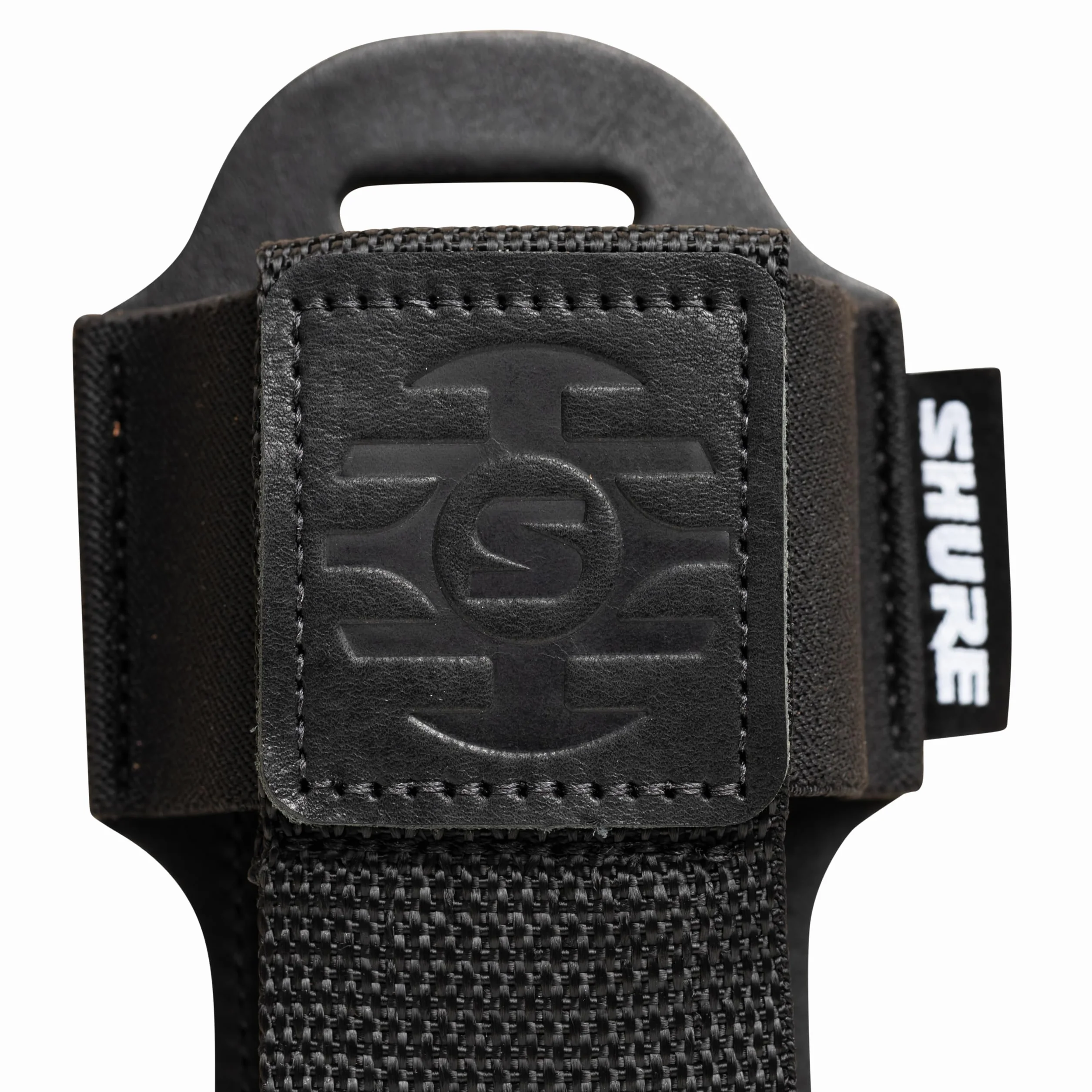 Shure Premium skórzana saszetka na pasek do bezprzewodowego nadajnika mikrofonu, czarna (SH-BODYPACK-PBK-L)