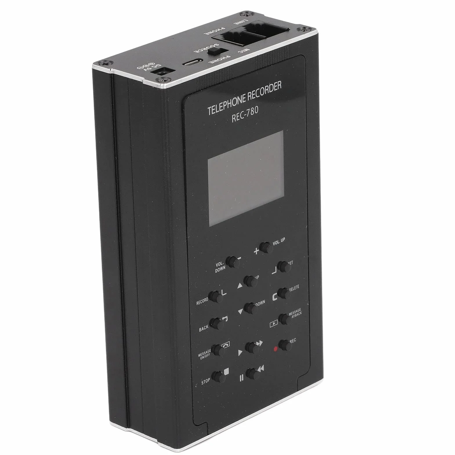 Telefon stacjonarny Rejestrator rozmów Automatyczne ręczne urządzenie do nagrywania telefonu Pamięć 32 GB Rejestrator telefonu Wielofunkcyjna obsługa Analogowy telefon cyfrowy VoIP 100‑240 V