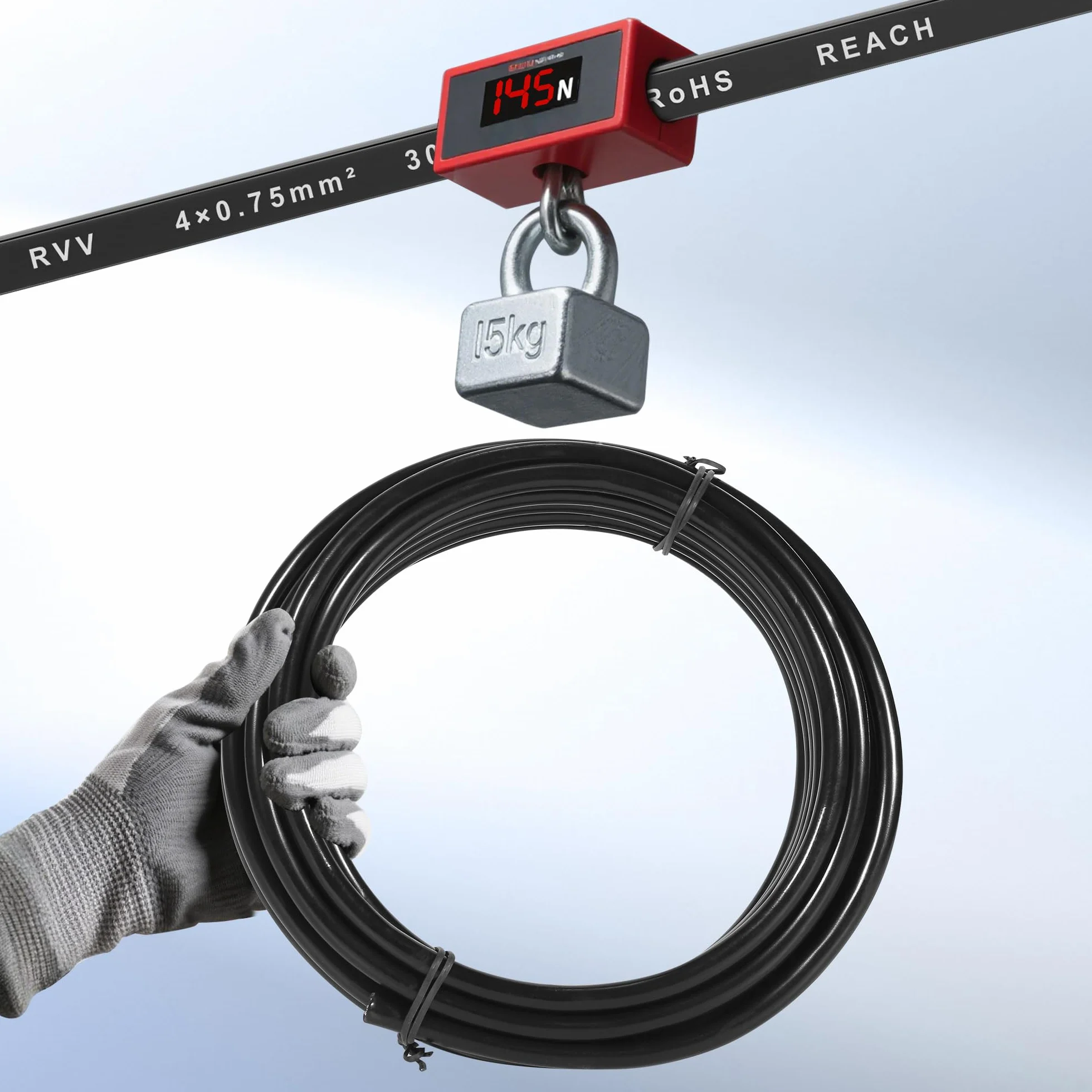 4-żyłowy kabel do przyczepy samochodowej 10 m, kabel samochodowy 4-żyłowy do oświetlenia przyczepy, tylne światła, 4-biegunowy kabel do przyczepy samochodowej FLRYY, kabel elektryczny 0,75