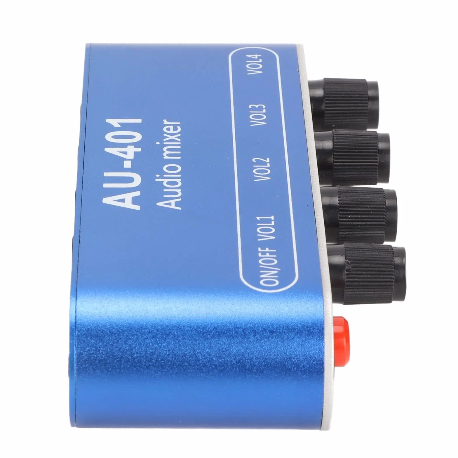 Mikser Stereofoniczny 4-kanałowy Mini, 4 w 1 Wyjście Regulacja Głośności 3,5 mm